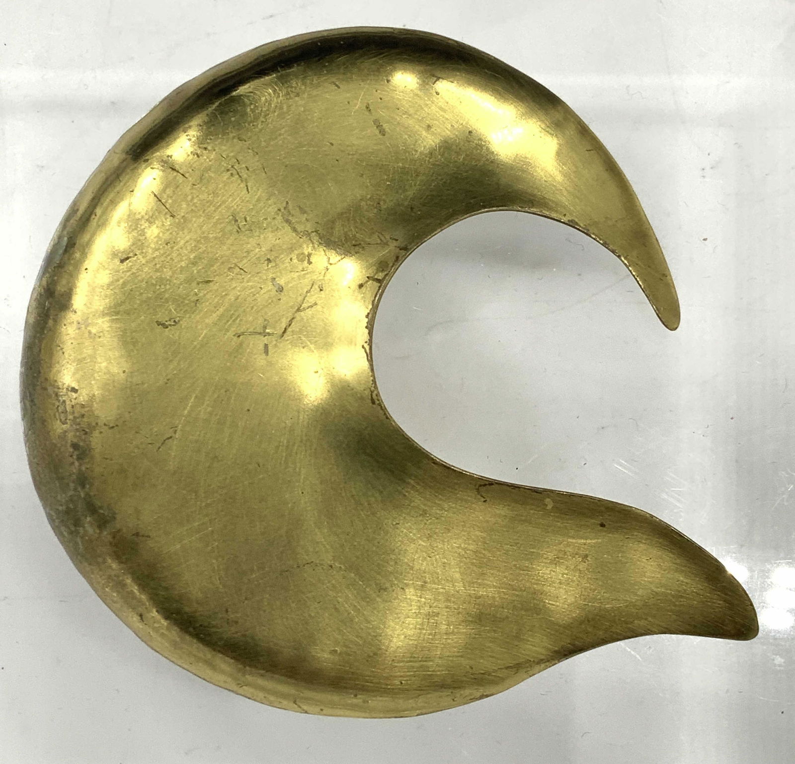 FABRICE PARIS BRASS ABSTRACT PIN (1 of 4)