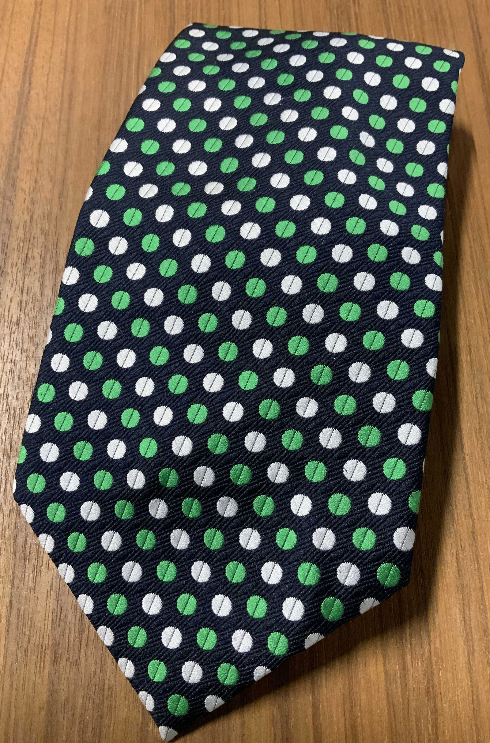 CHRISTIAN DIOR POLKA DOT WIDE TIE (1 of 4)