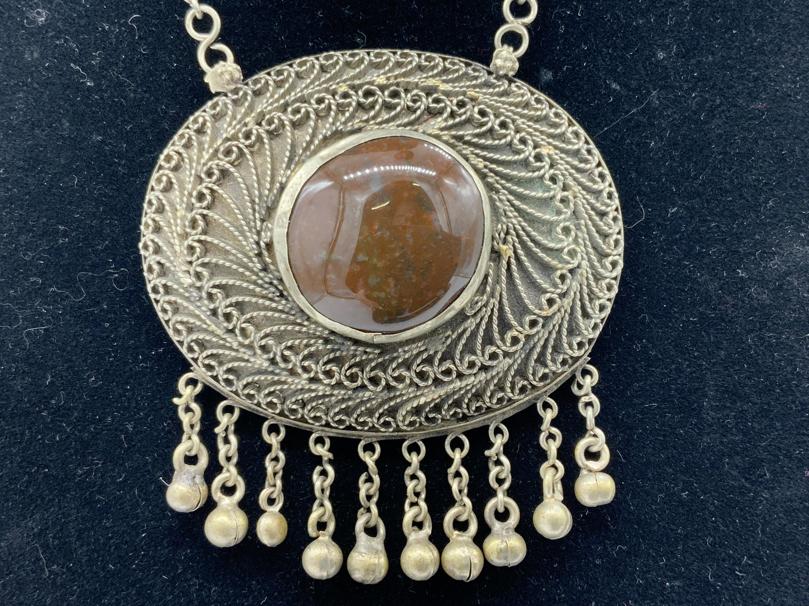 Bohemian Statement Necklace w Bag (1 of 8)