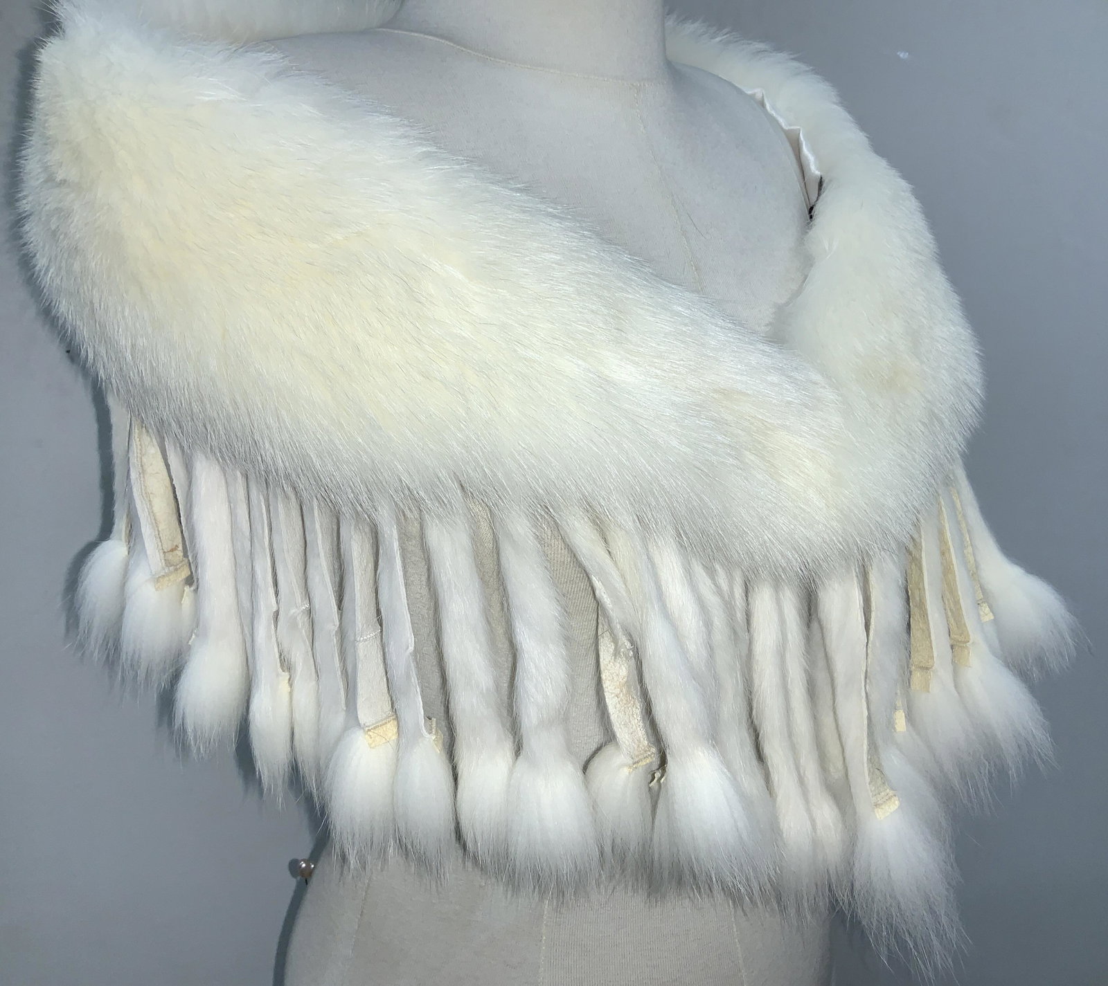 AMALHI WHITE FOX STOLE, France (1 of 8)