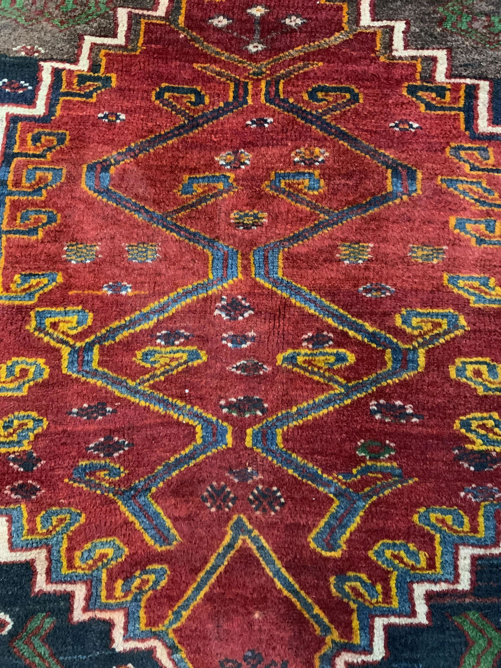 Vintage Handmade Wool Persian Carpet (1 of 6)