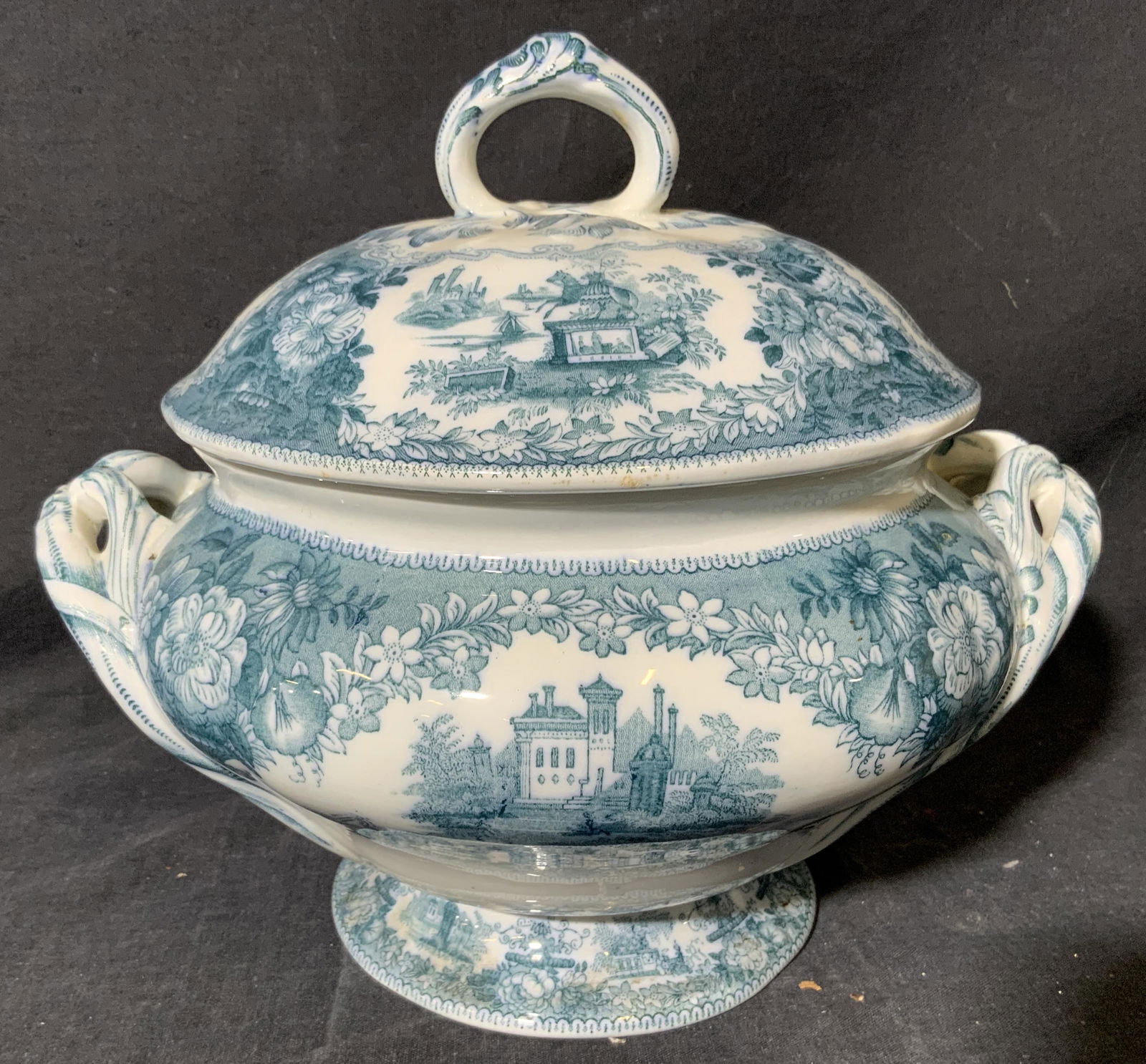 GRECIAN STATUE China Soup Tureen (1 of 11)