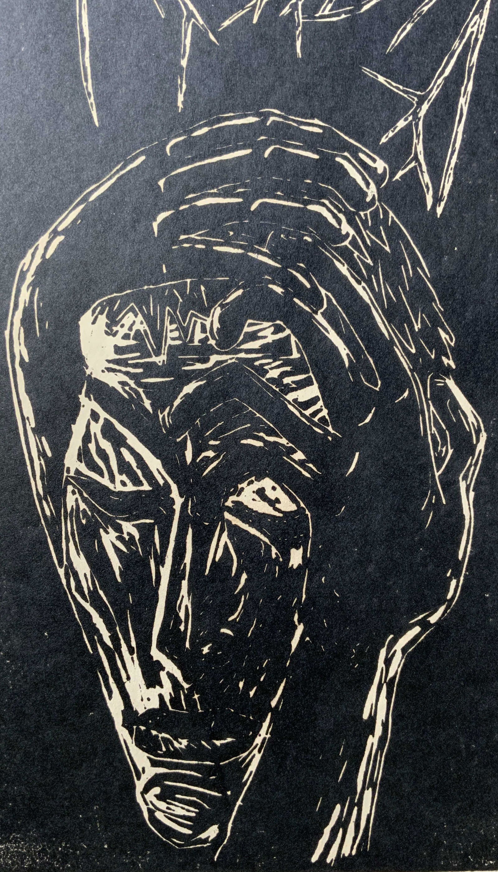 BONNIE DAVIS Signed Woodblock Print (1 of 6)