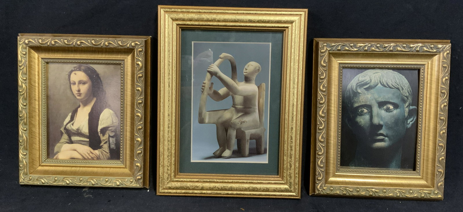 Lot of 3 Decorative Framed Photos of Artwork (1 of 5)