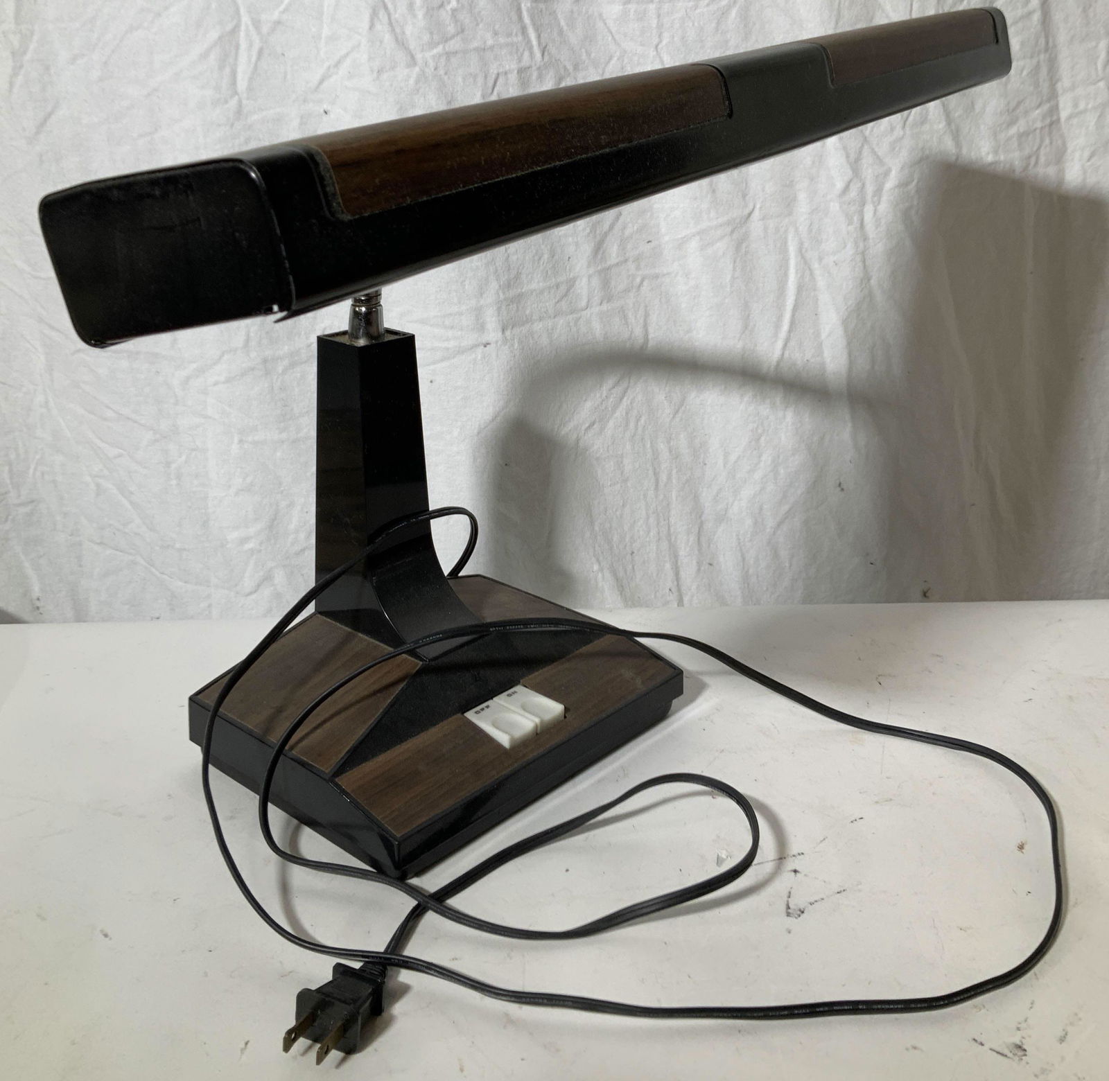 Mid Century Desk Lamp, Metal & Melamine (1 of 7)