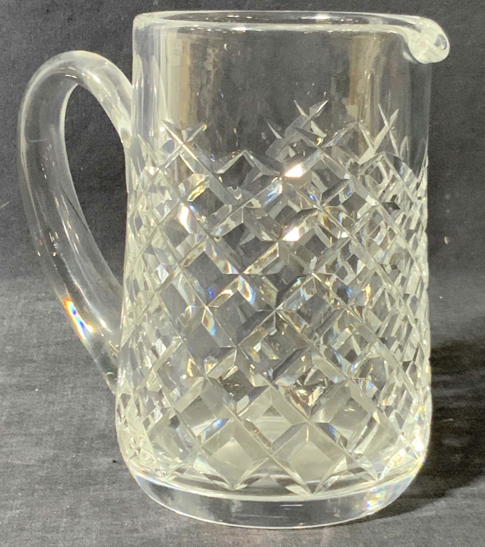 Clear Cut Vintage Crystal Handled Pitcher (1 of 8)