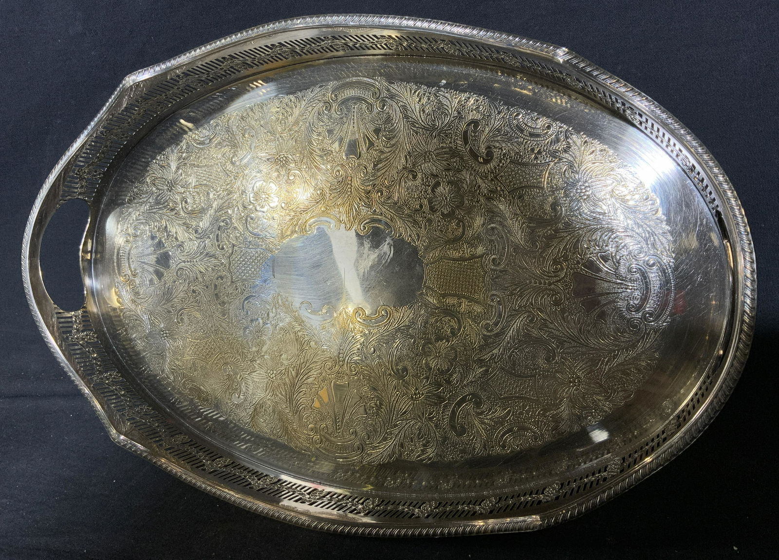 Viners Alpha Plated Art Nouveau Serving Tray (1 of 5)