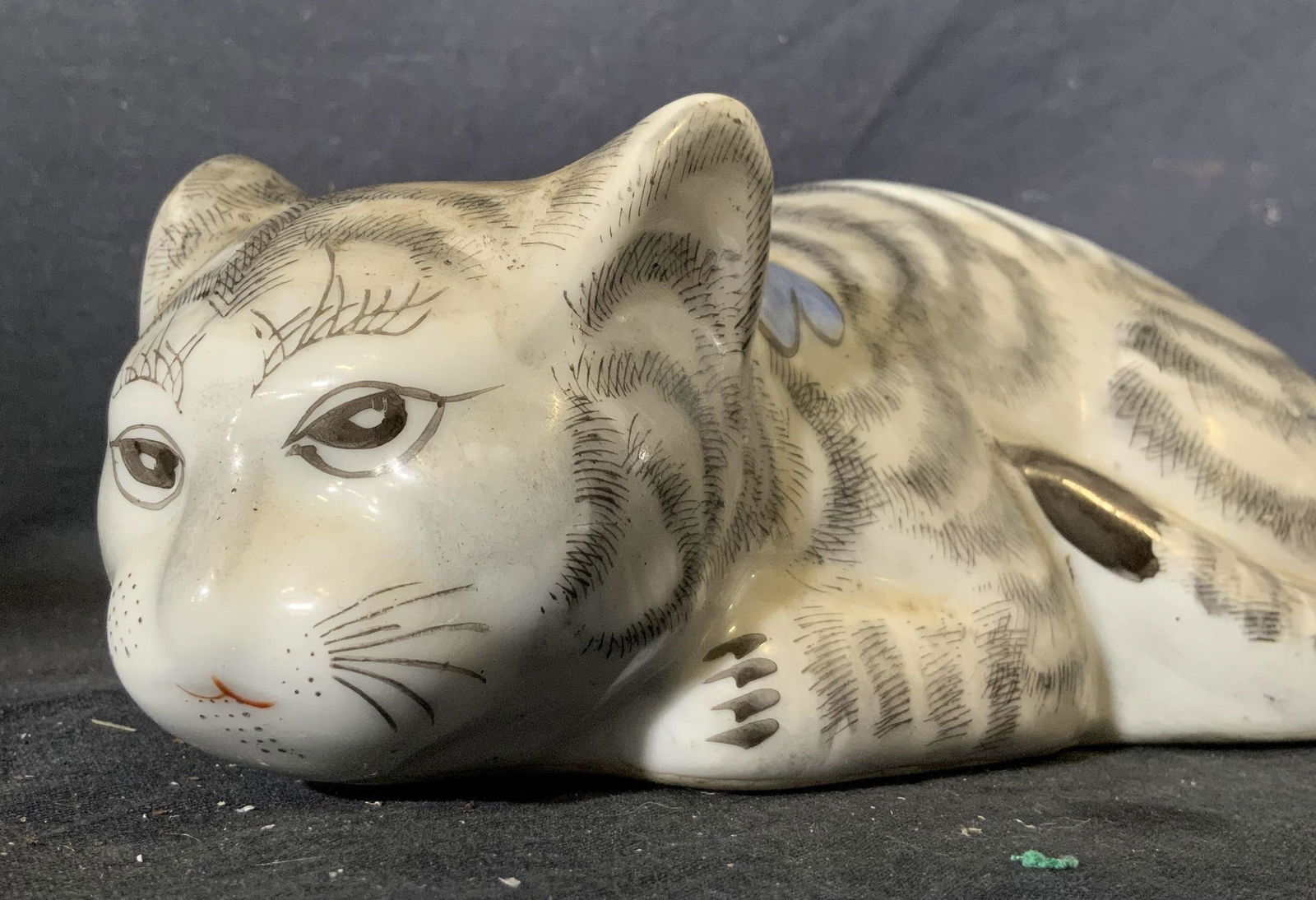 Porcelain Chinese Cat Figurine (1 of 5)