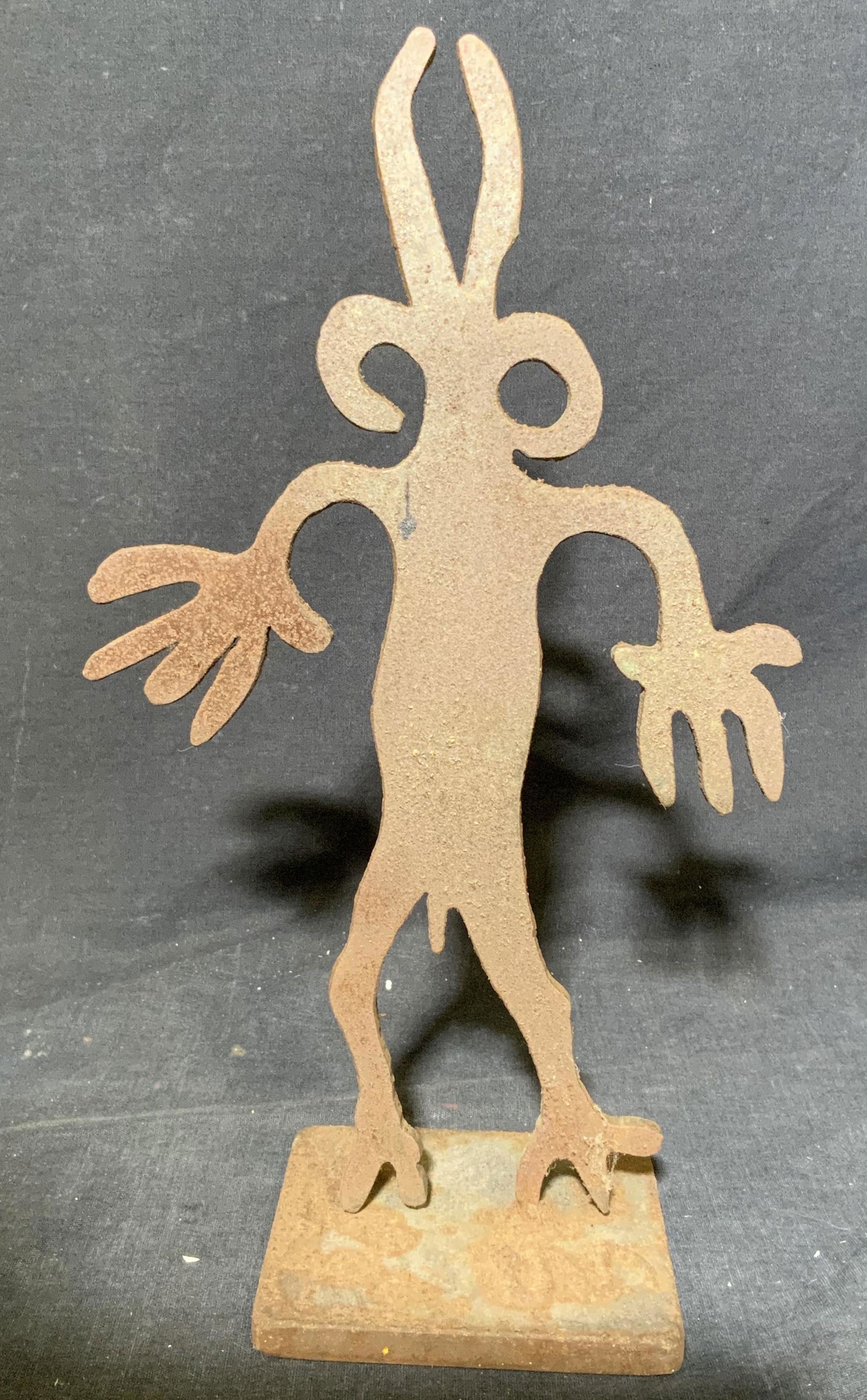 Vintage Abstract Male Figure Iron Sculpture (1 of 4)