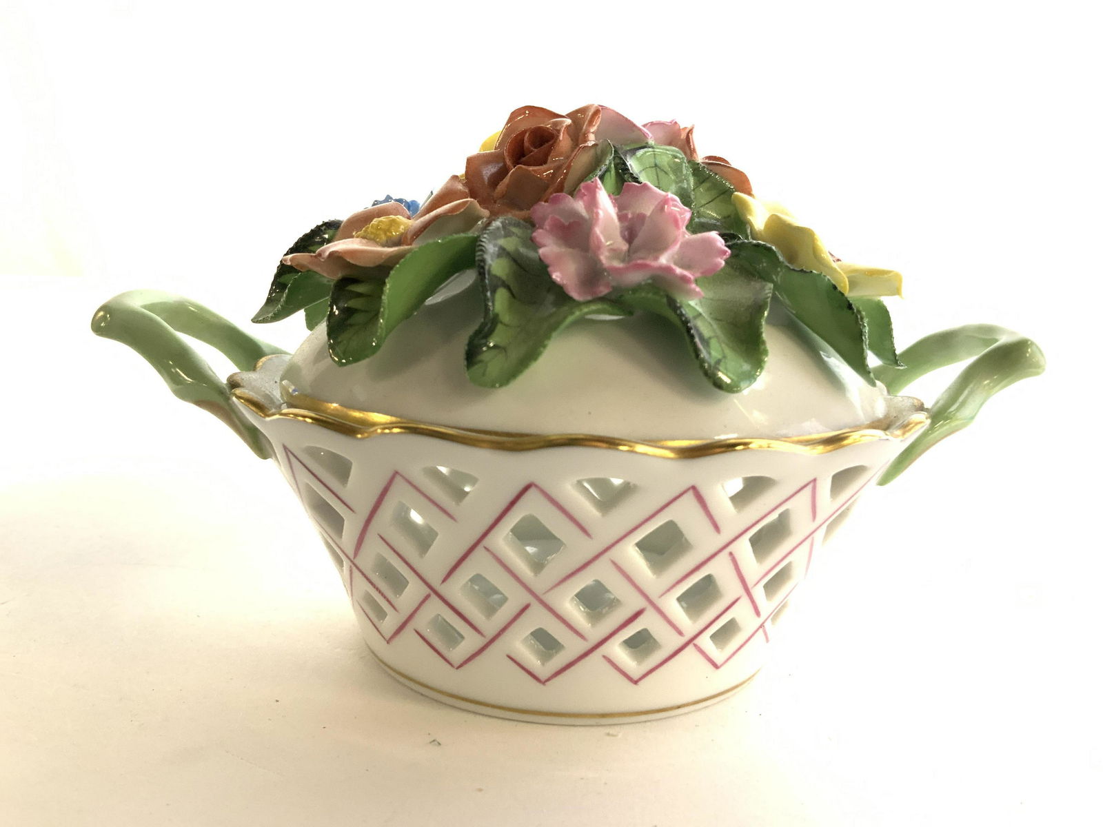 Herend Hungary Porcelain Lidded Bowl (1 of 10)
