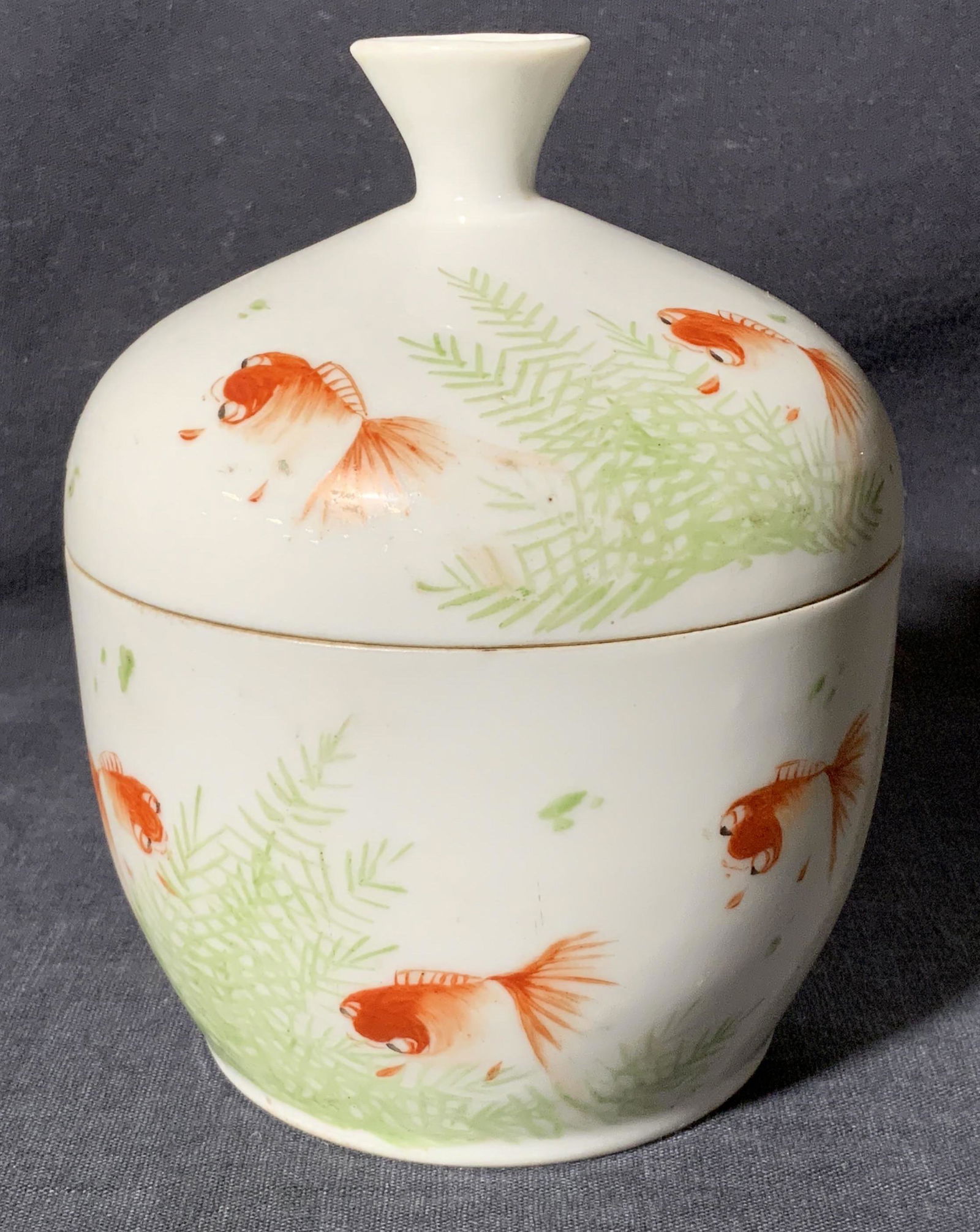 Asian Signed China Lidded Bowl (1 of 7)