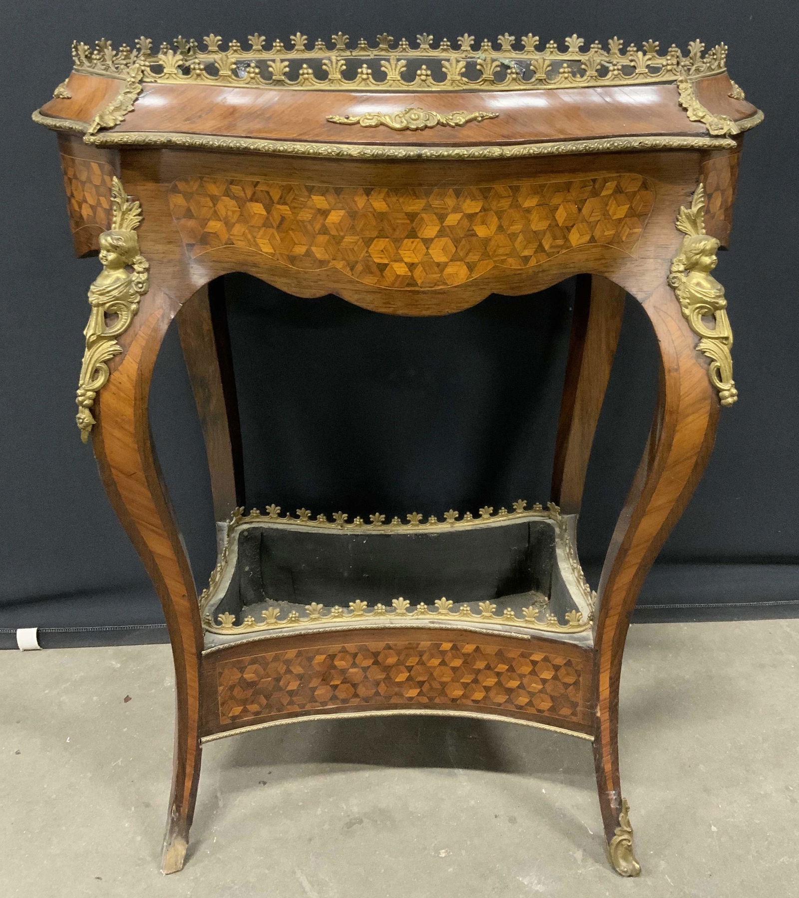 Antique Marquetry Side Table (1 of 6)