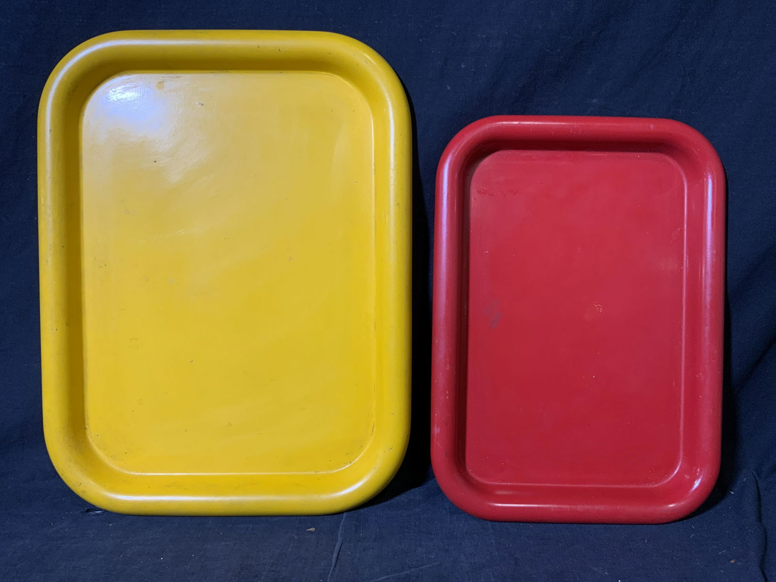 ETTORE SOTTSASS Pair of Metallic Serving Trays (1 of 7)
