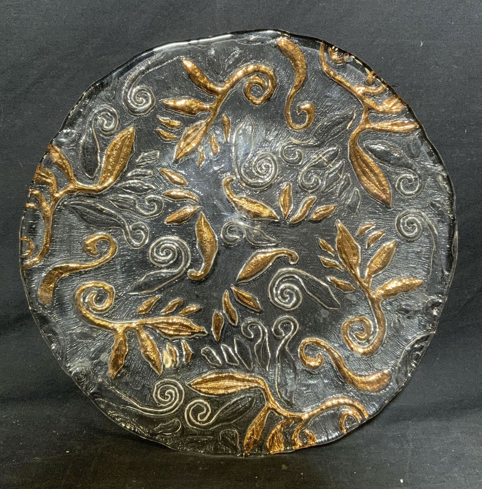 Art Nouveau Style Glass Tray (1 of 5)