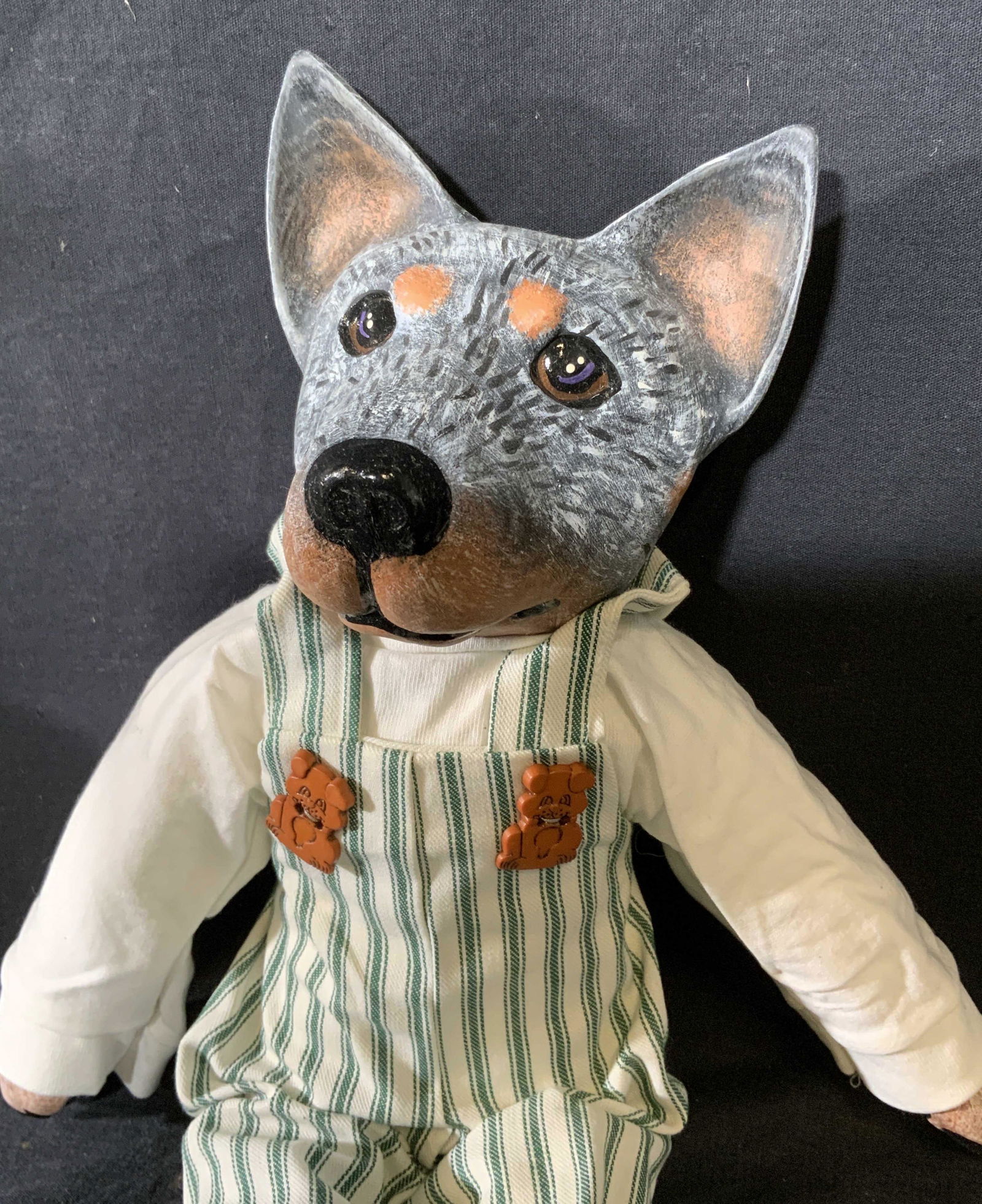 Signed Ceramic terrier Doll (1 of 6)