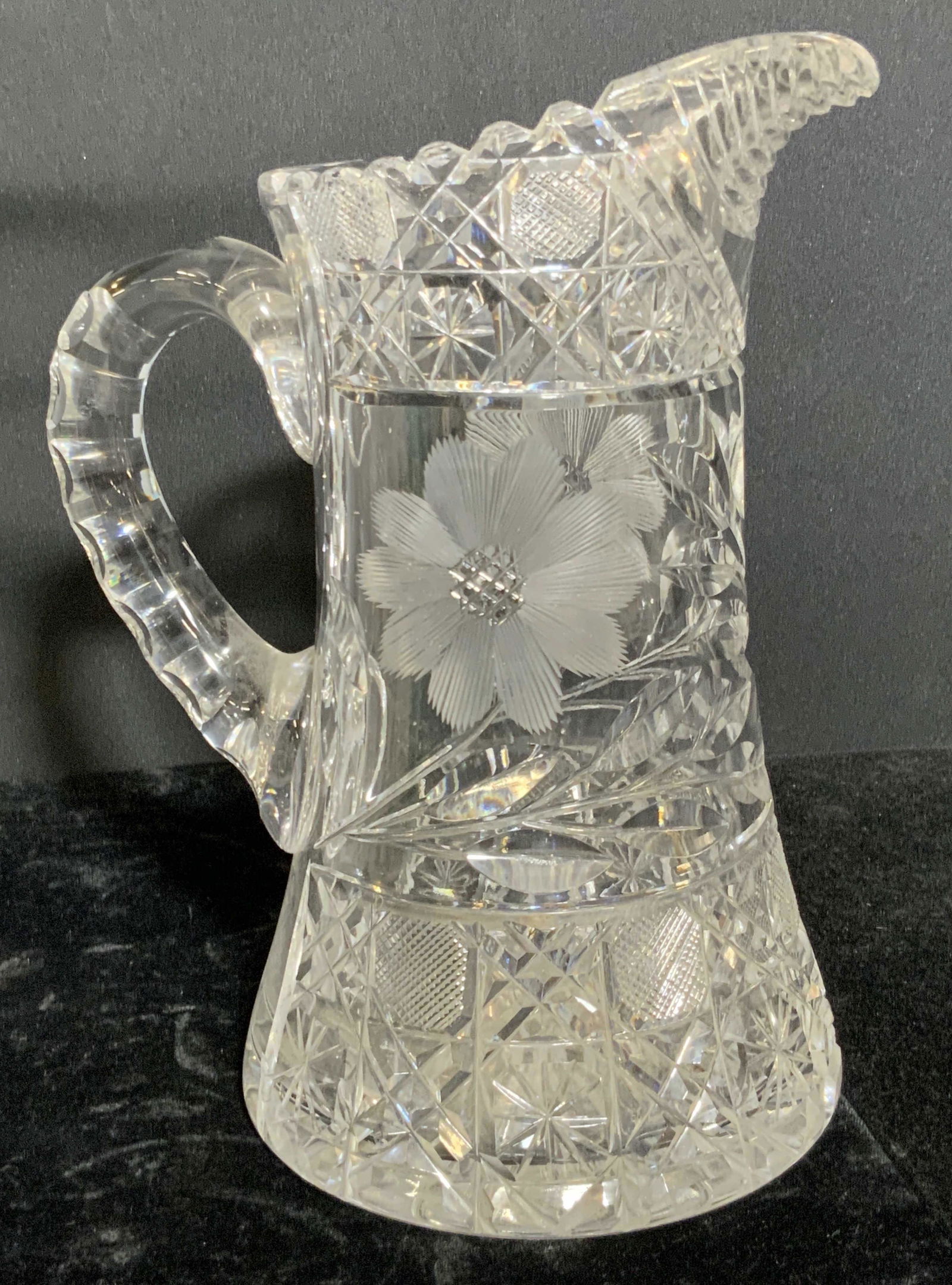 Vintage Cut Art Glass Pitcher (1 of 10)