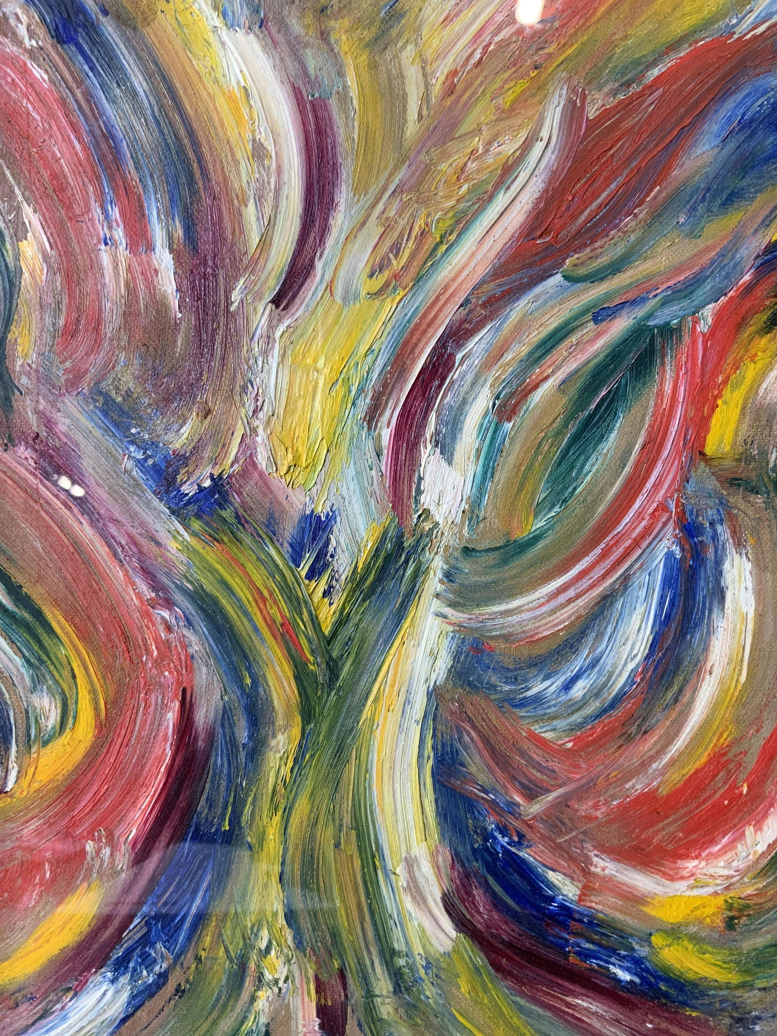 Pair Framed Canvas On Board Acrylic Painting (1 of 6)