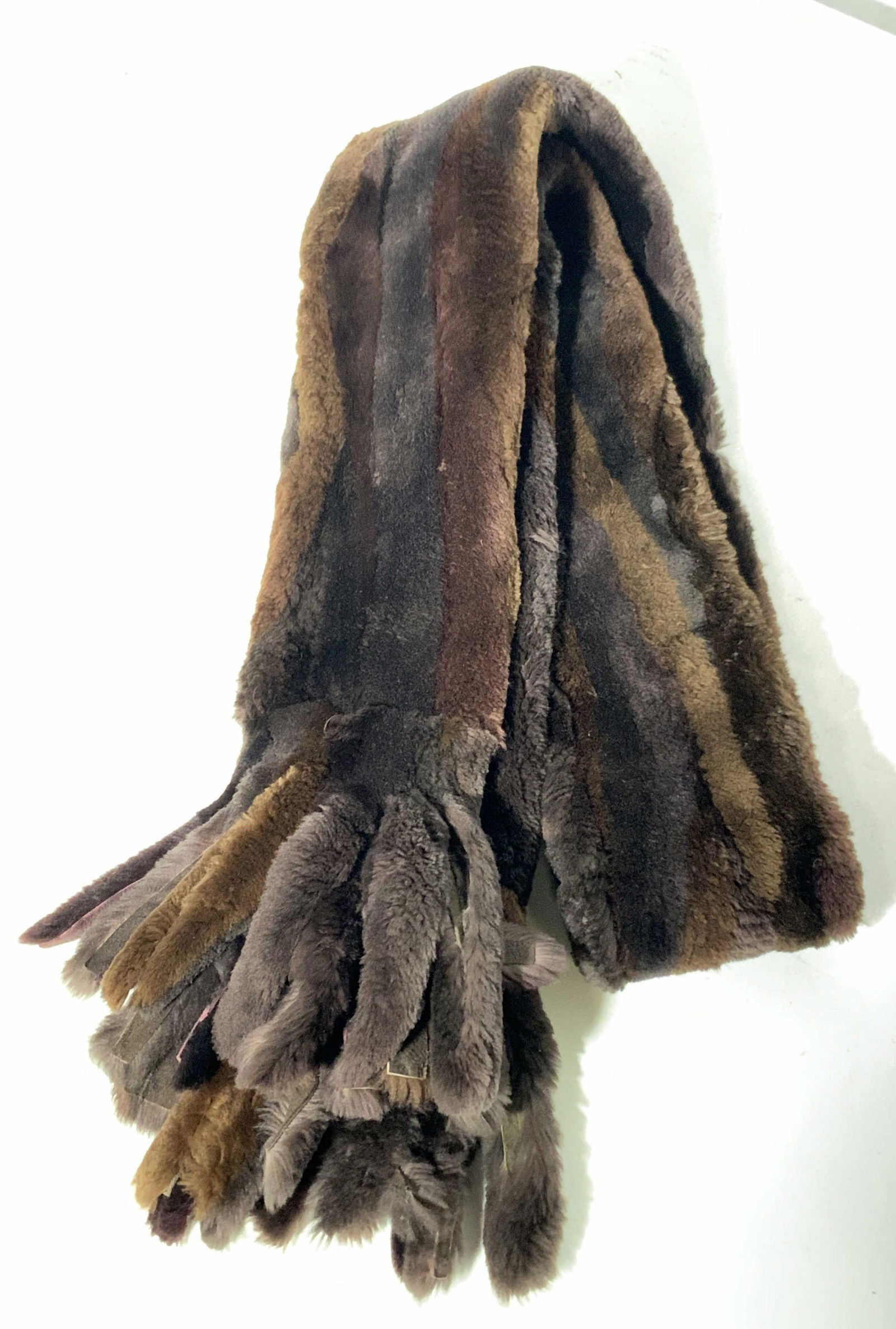 Vintage Multi Toned Fur Scarf (1 of 6)