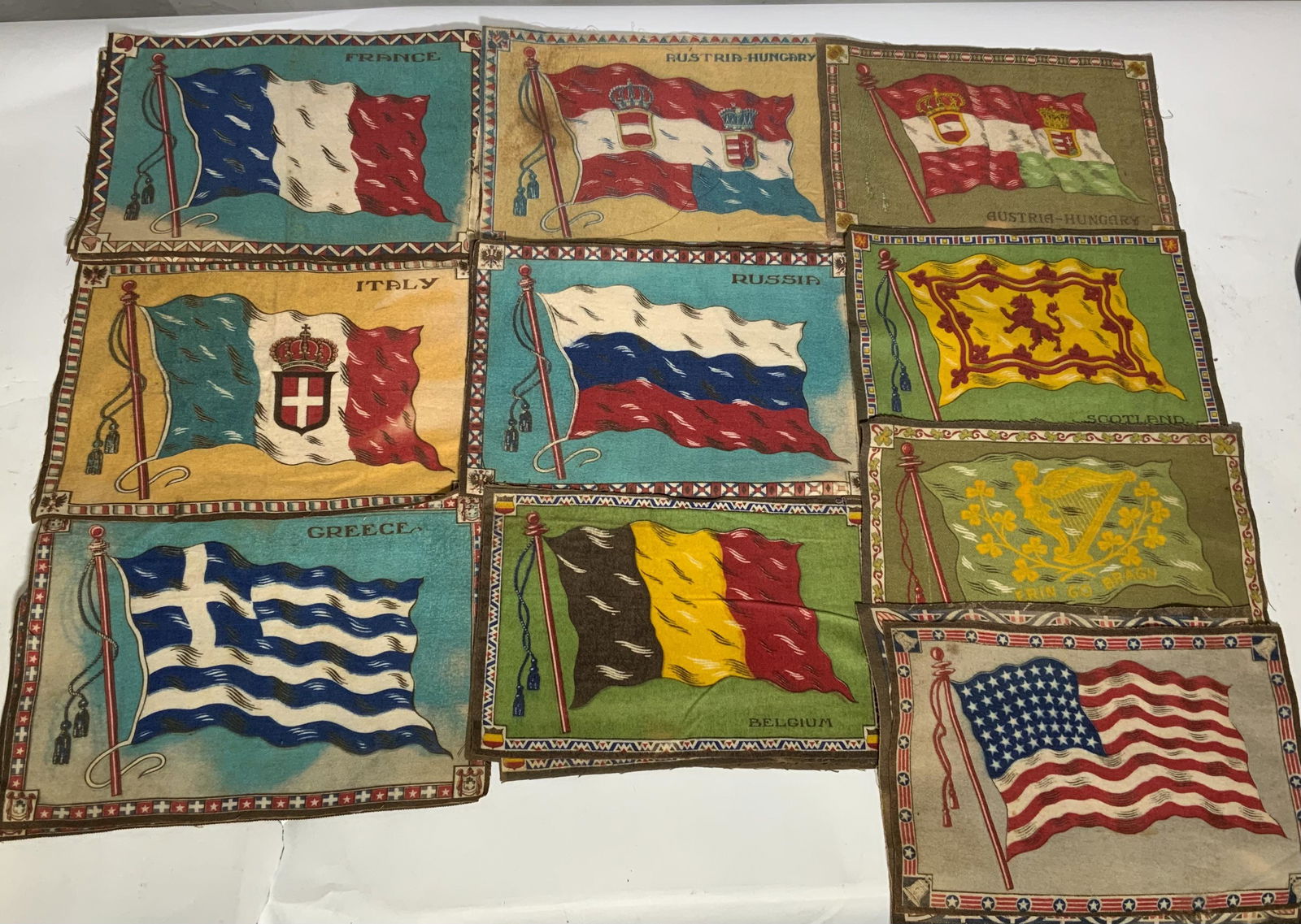Group Lot Flags of the World Tobacco Flannels (1 of 9)
