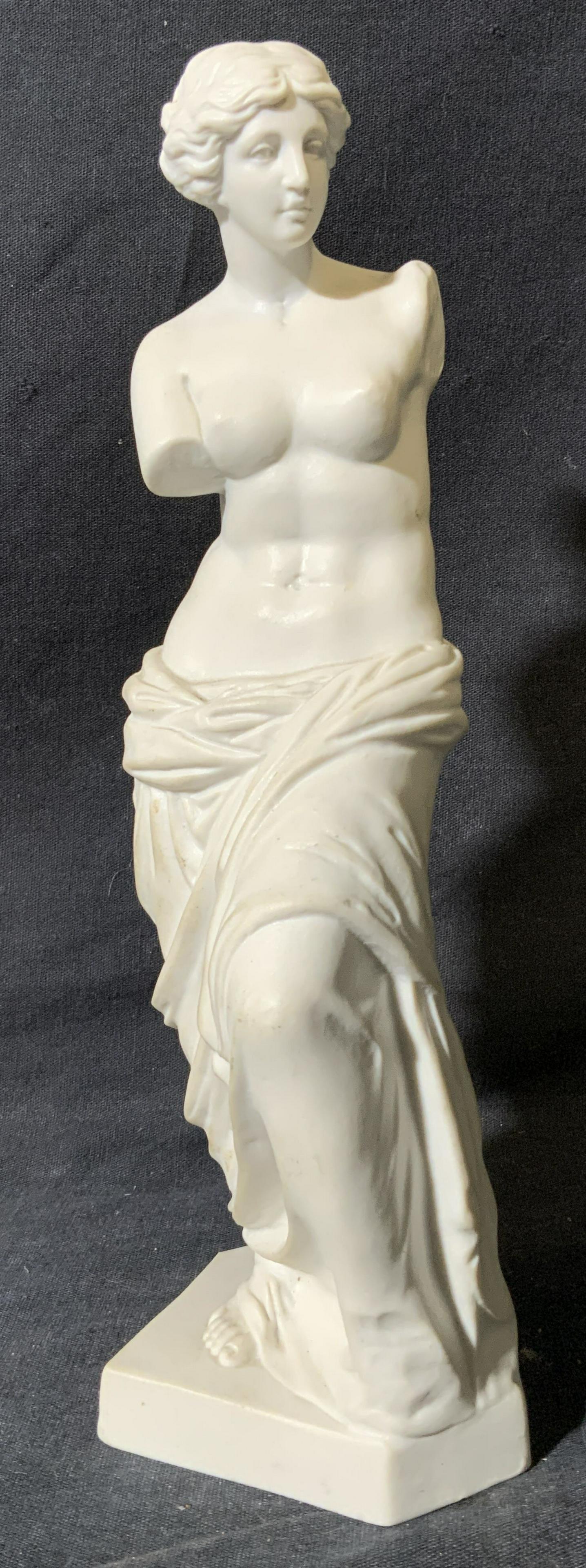 Roman Inspired Cast Ceramic Figural Statue (1 of 6)