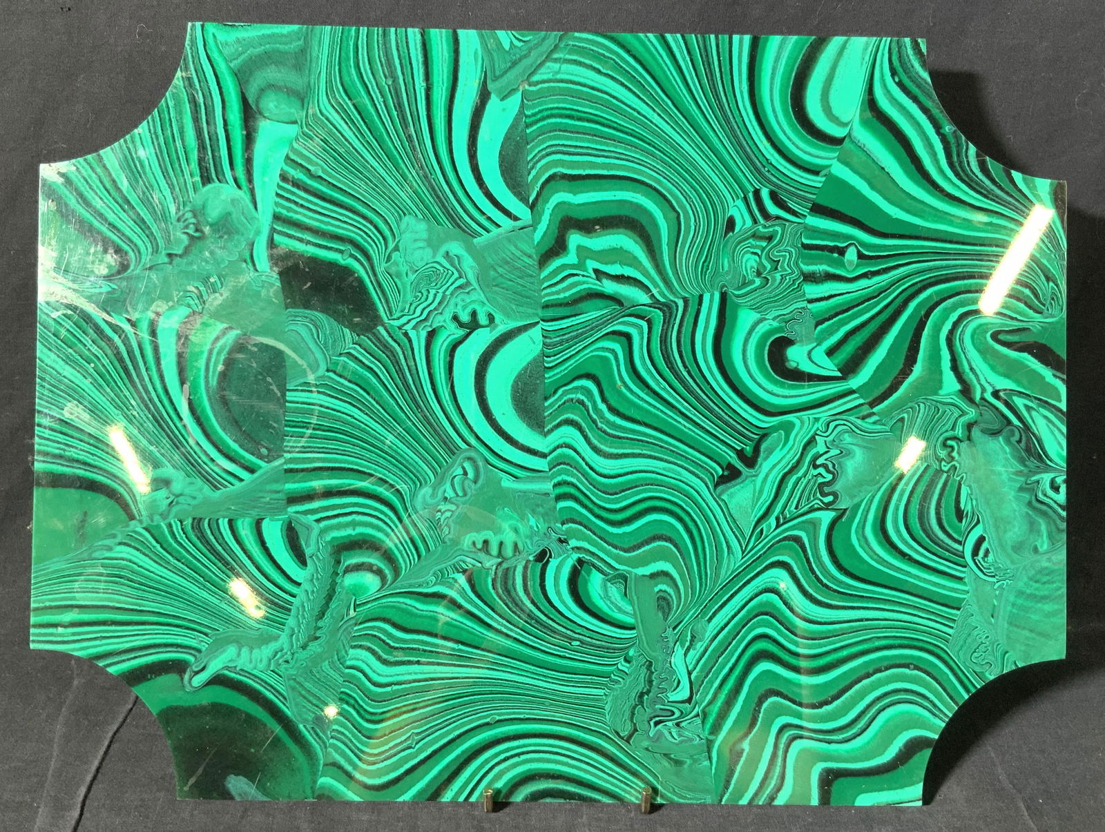 Large Composite Malachite Style Colored Tray (1 of 7)