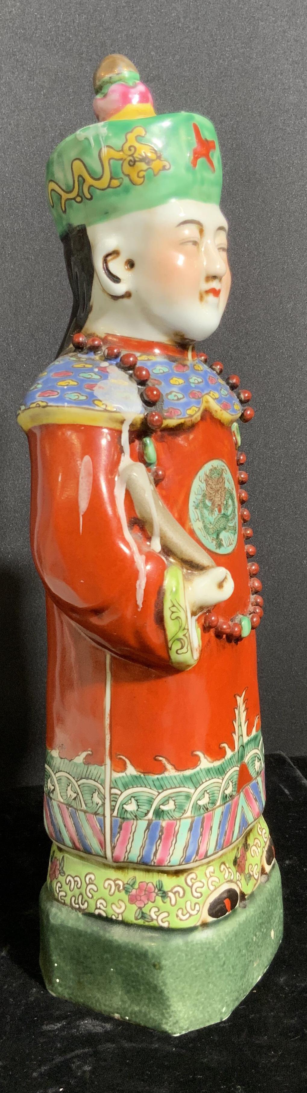 Vntg Signed Hand Painted Asian Porcelain Figural (1 of 10)