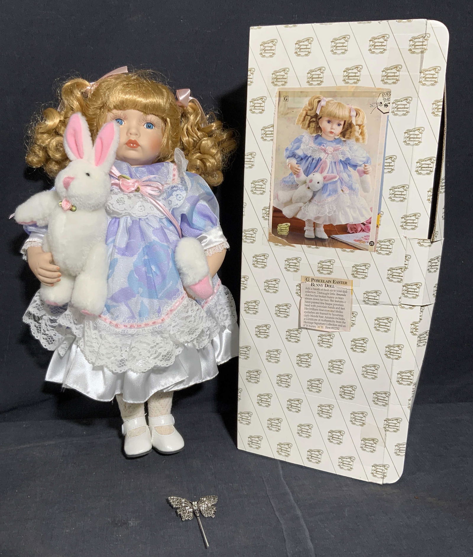 HERITAGE SIGNATURE Hand Painted Ceramic Doll (1 of 10)