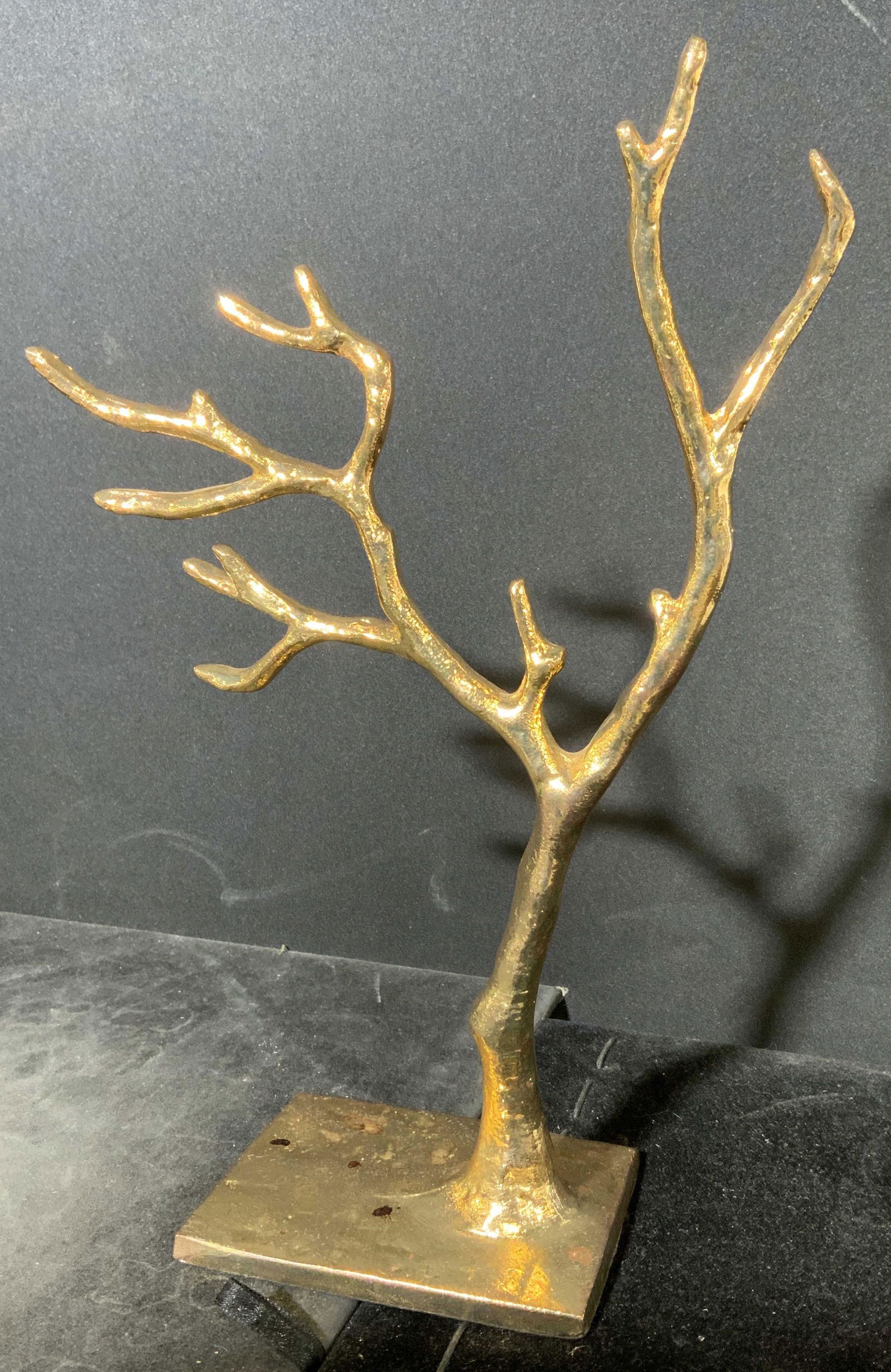 Gilded Metal Tree Figural (1 of 5)