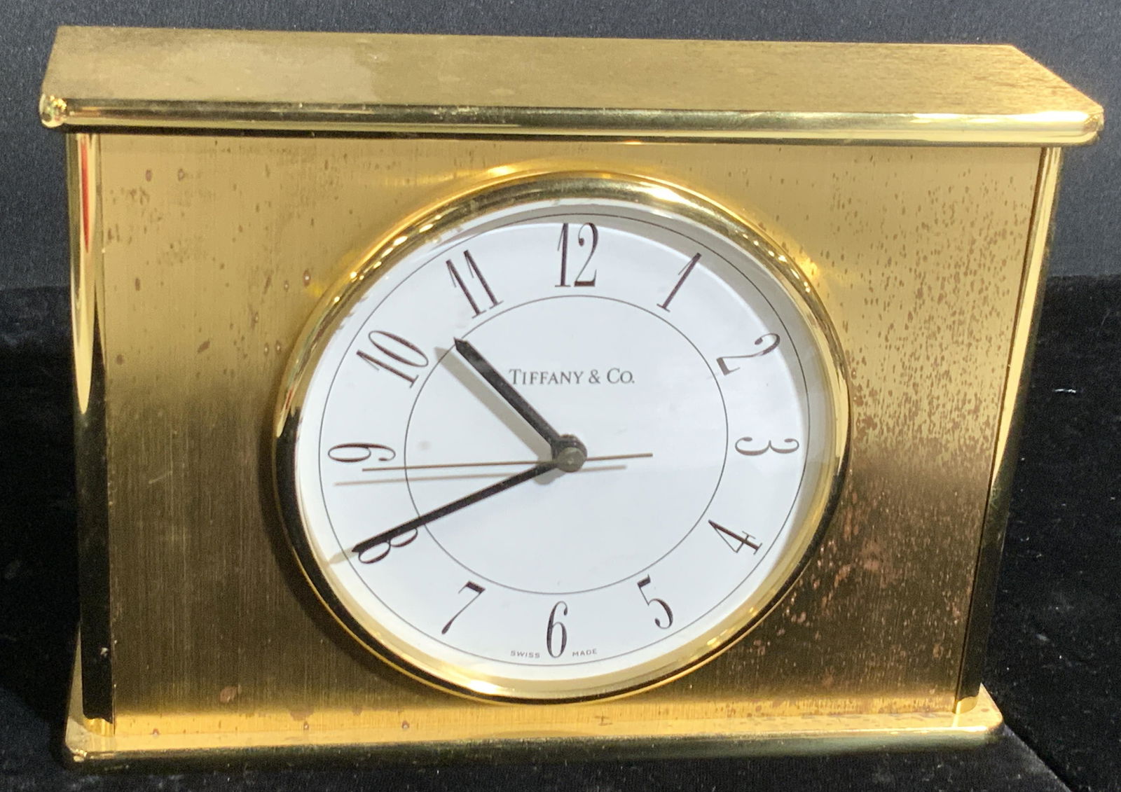 Vintage TIFFANY & CO. Brass Mantle Clock (1 of 8)