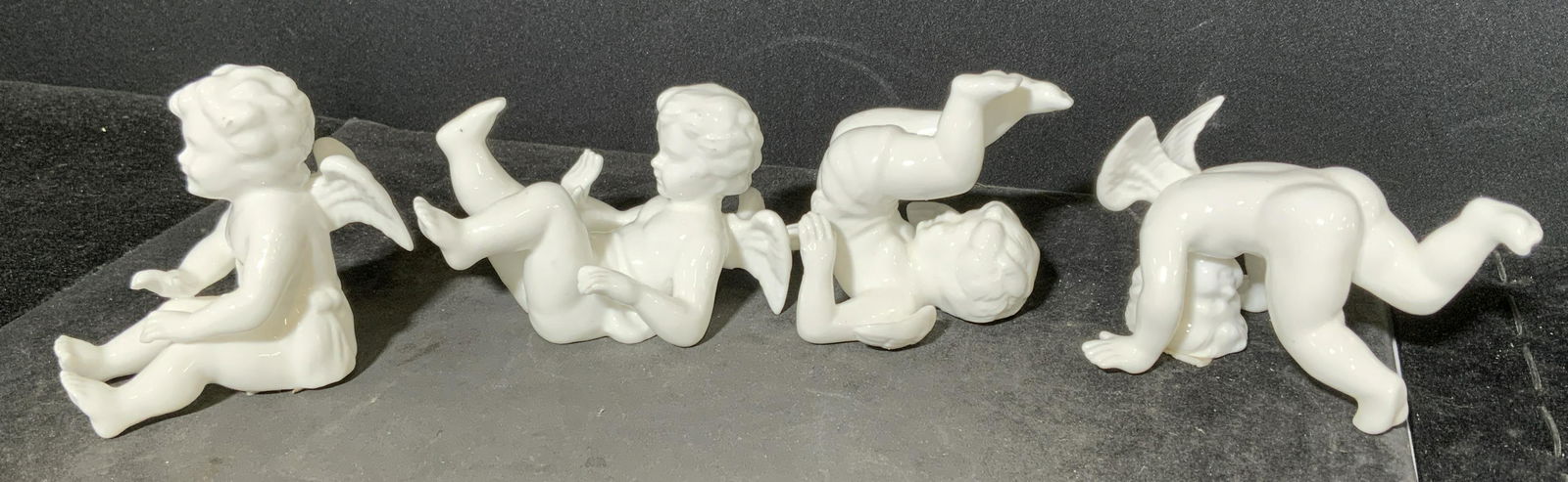 Lot 4 Ceramic Cherub Tabletop Accessories (1 of 5)