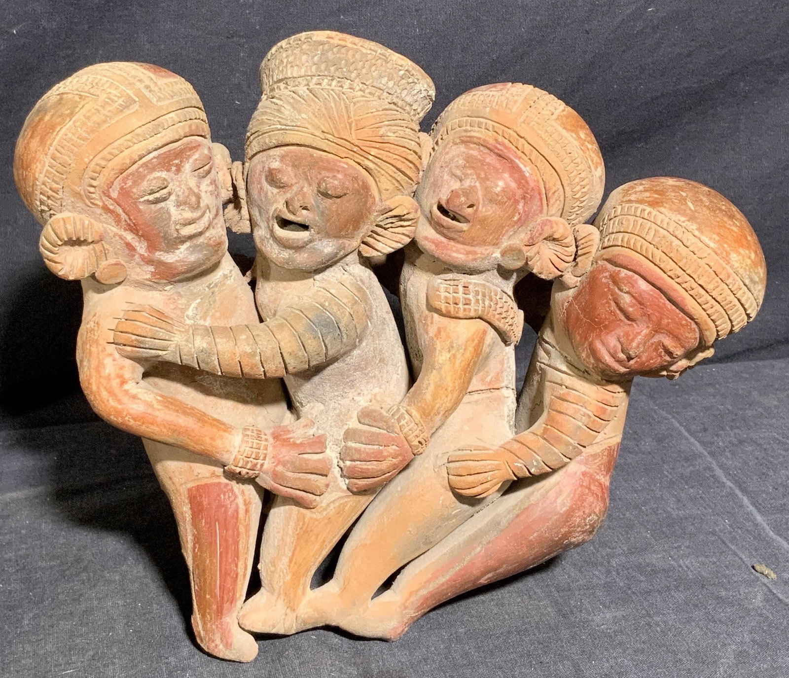 Erotic Wood Sculpture: Erotic Wood Sculpture, measures 9 l x 3 1/2 w x 7 1/2 h inches, wear consistent with age and use, Art, artwork, tabletop art, home decor, wood art, wood sculpture, wood hand carved decor, oddity, tabl
