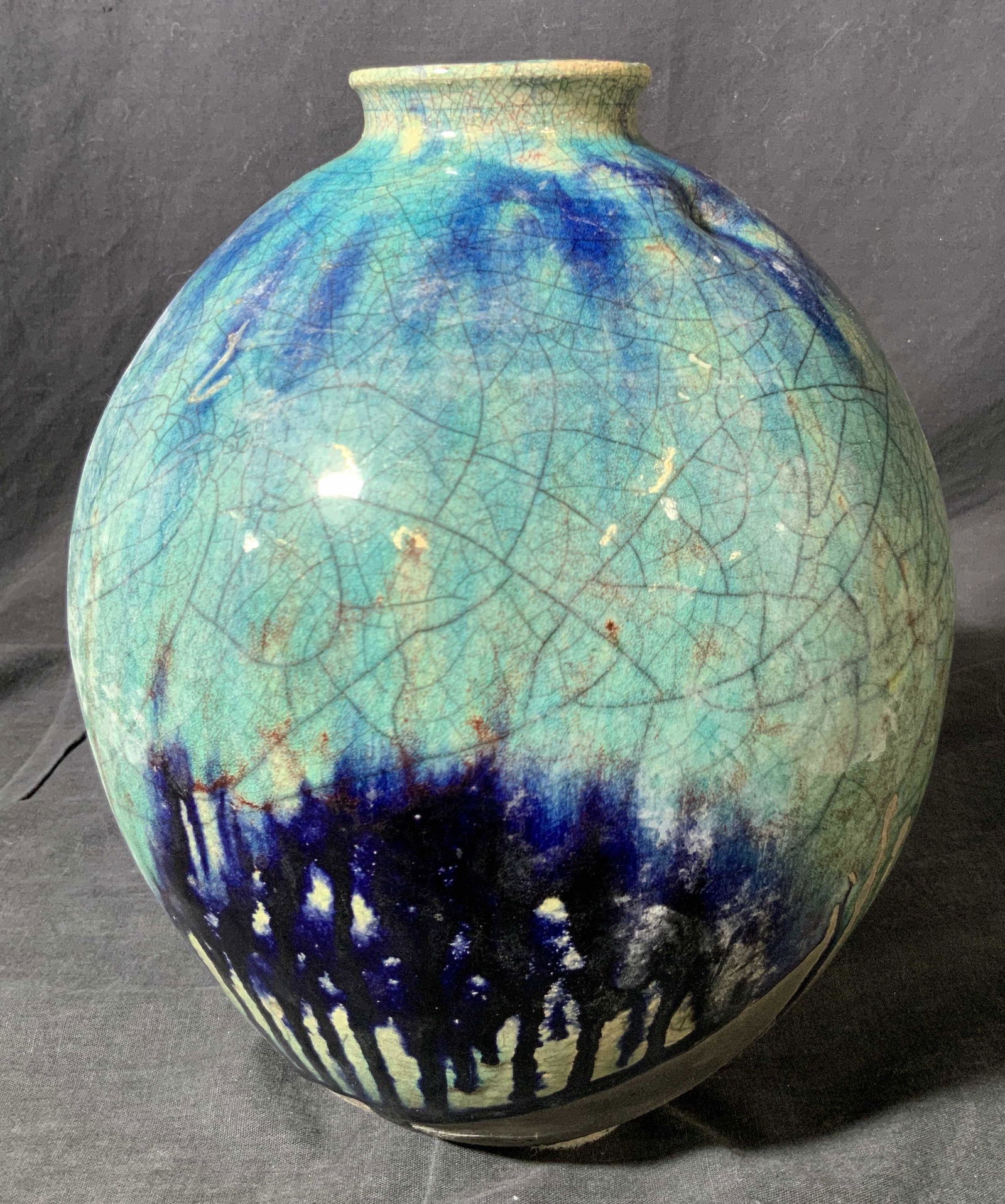Hand Crafted Vintage Drip Glazed Ceramic Vessel (1 of 10)
