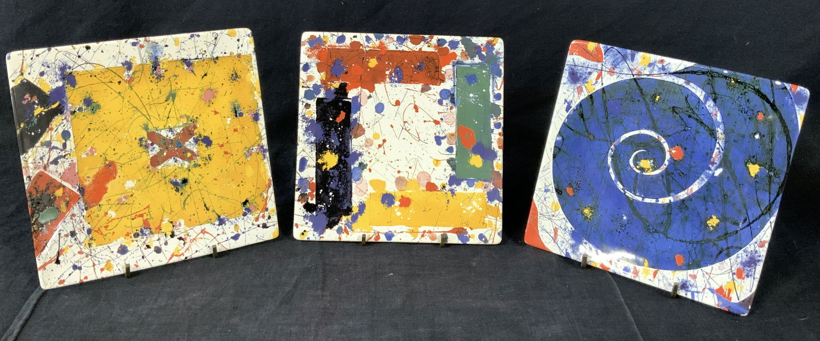 SAM FRANCIS 3 Limited Edition Ceramic Plates (1 of 10)