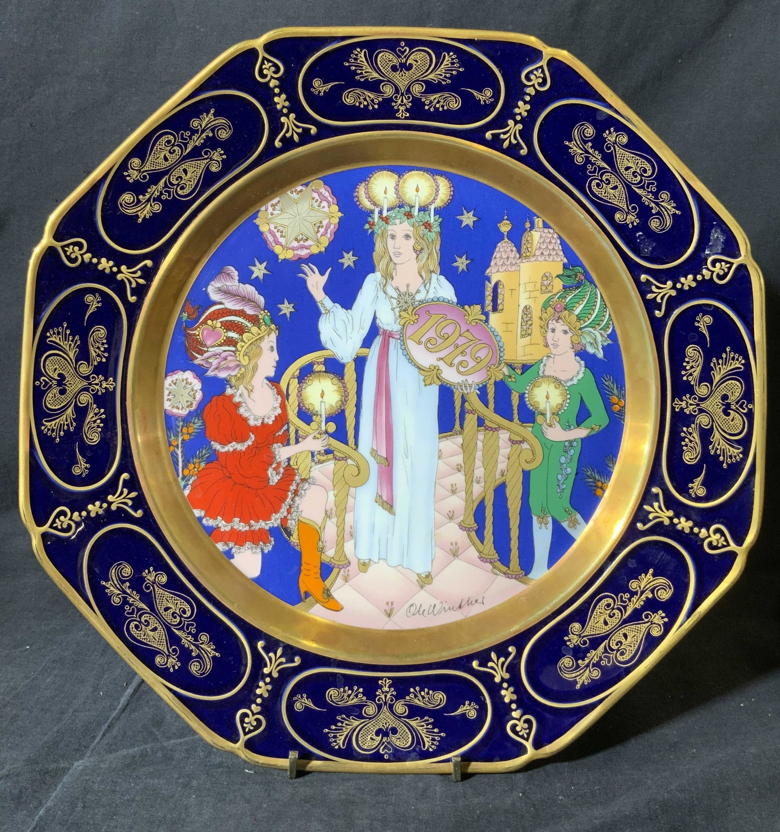 1979 OLE WINTHER Christmas Plate (1 of 10)