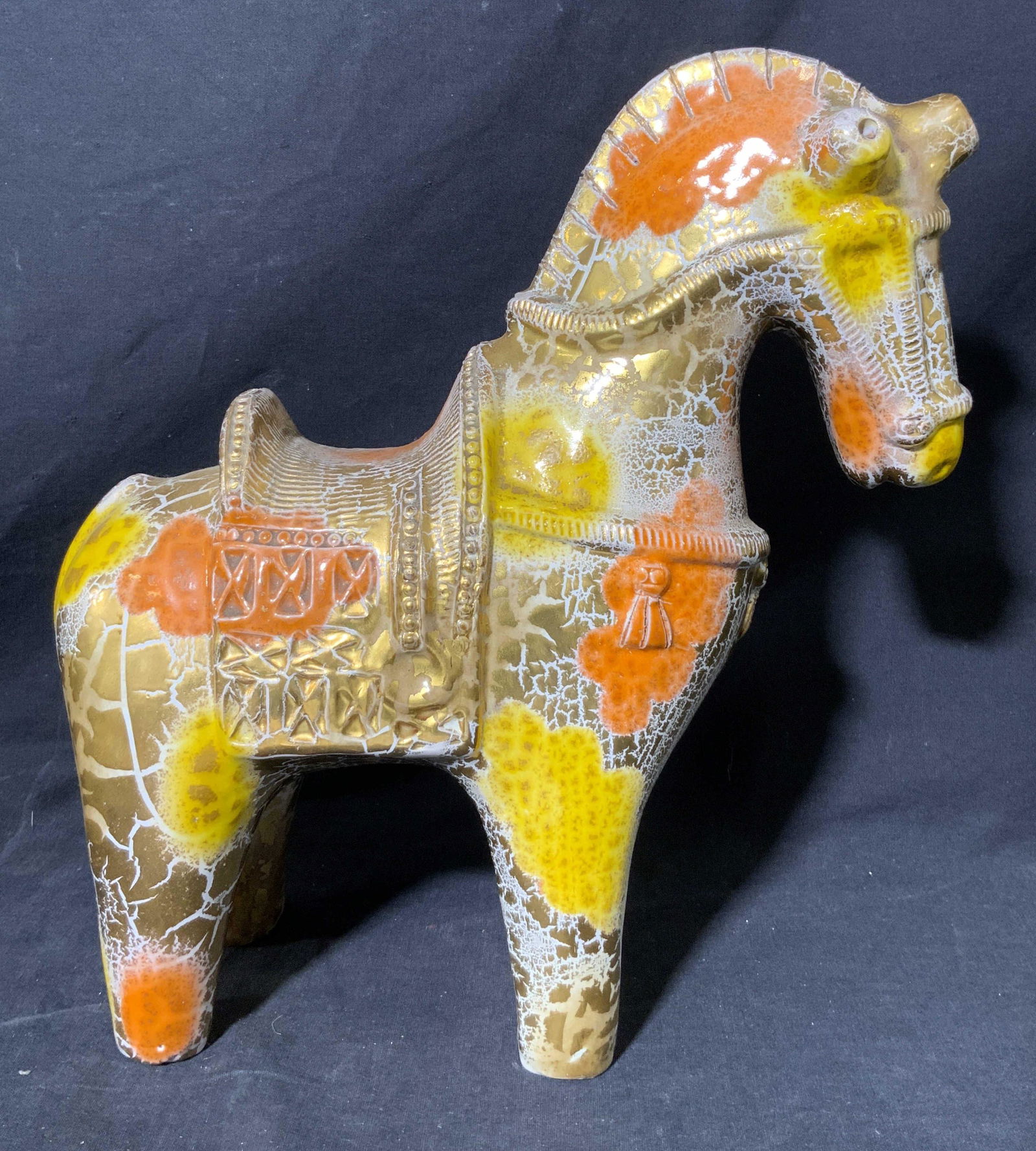 Ceramic Standing Saddled Horse (1 of 10)