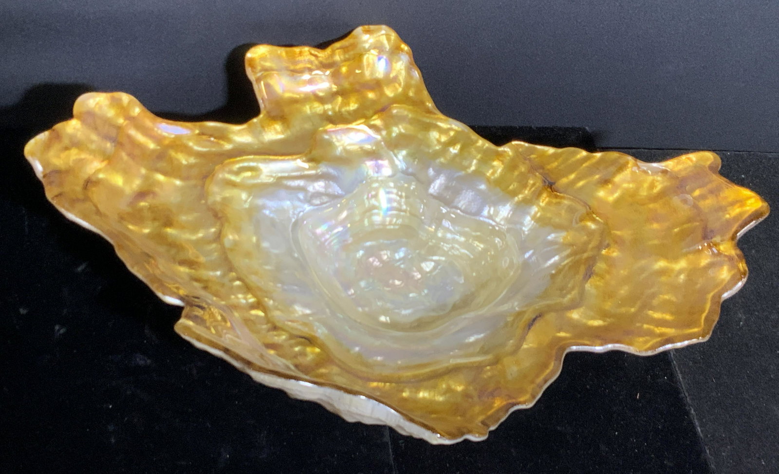 Vintage Pearlescent Glass Centerpiece Bowl (1 of 12)