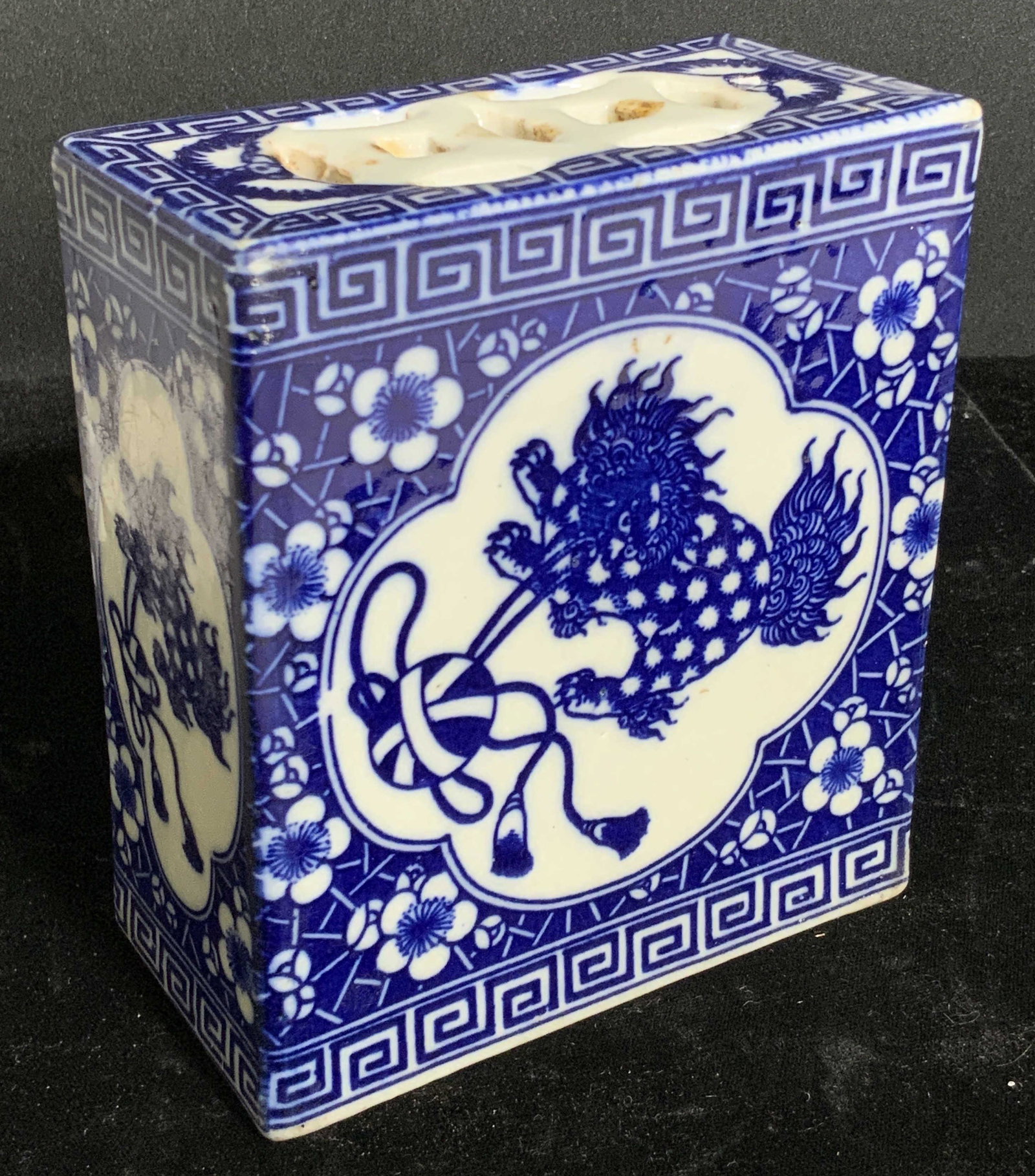 Antique Asian Ceramic Foo Dog Opium Pillow (1 of 12)