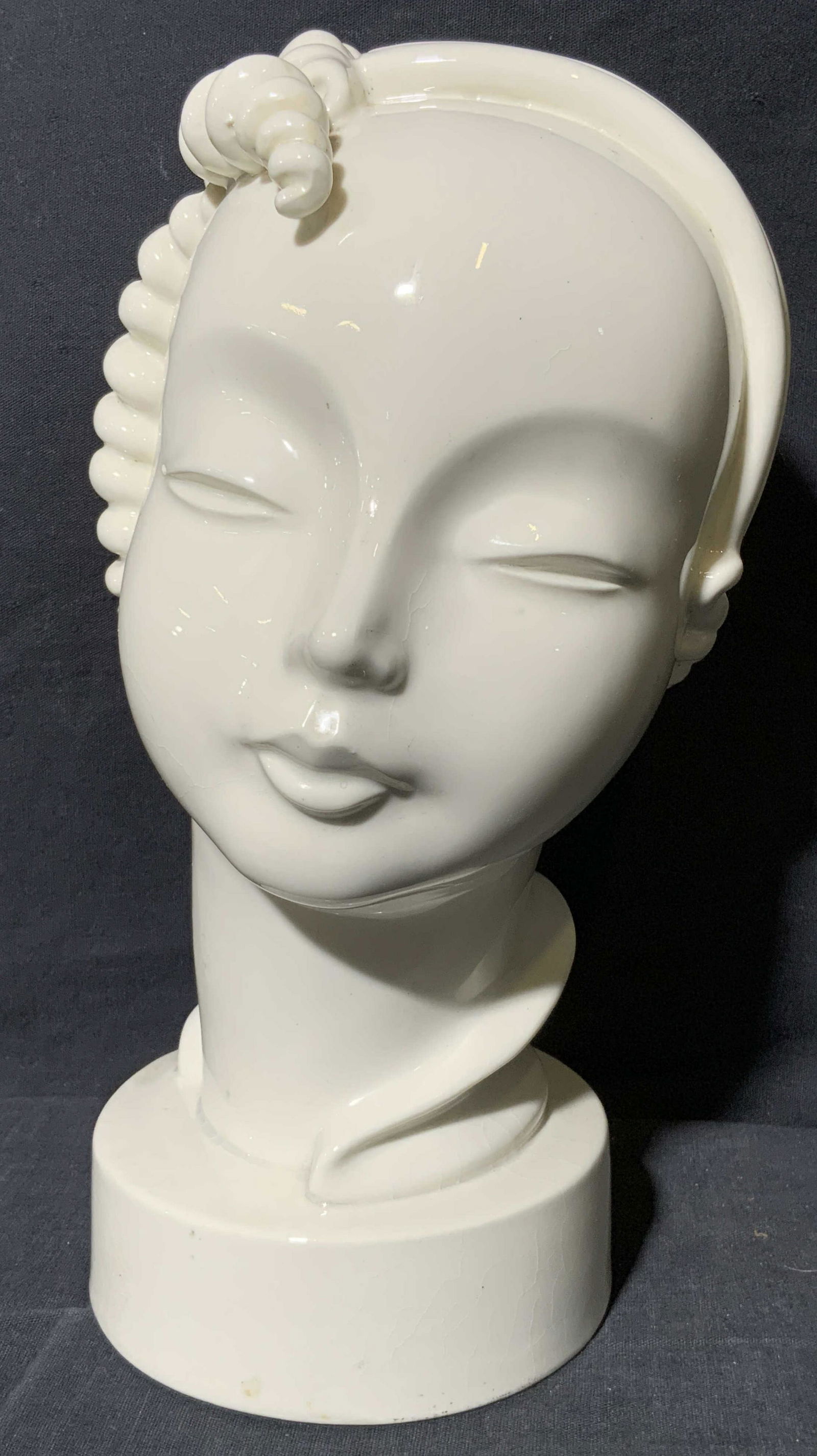 KENT ART WARE Art Deco Female Ceramic Bust (1 of 11)