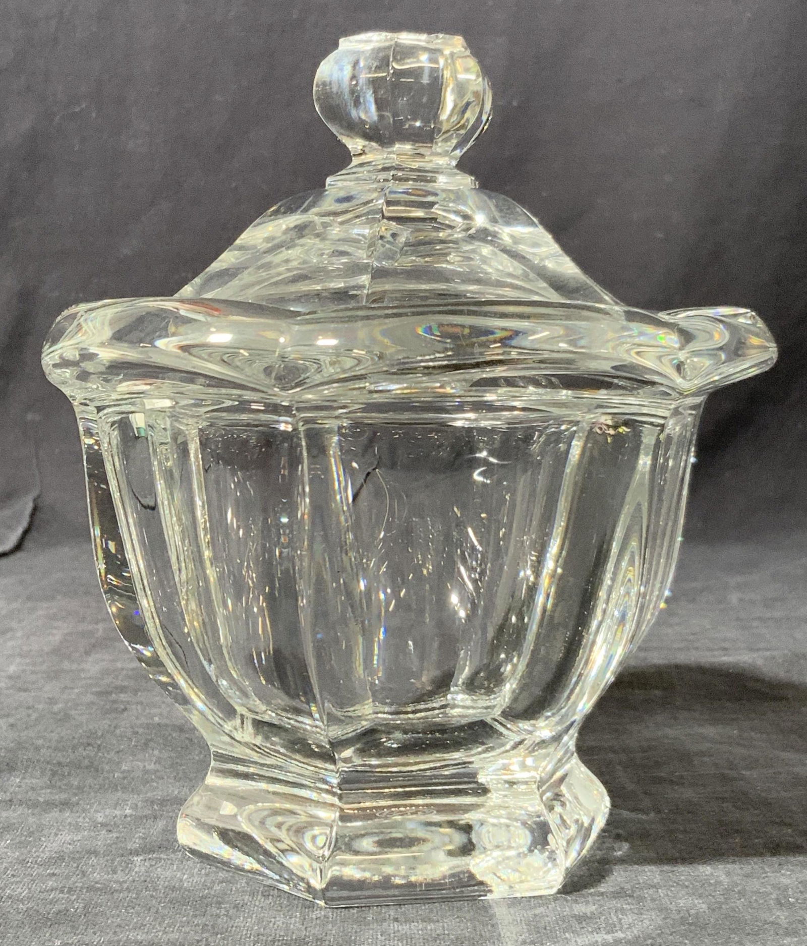 Signed BACCARAT Lidded Crystal Bowl (1 of 10)