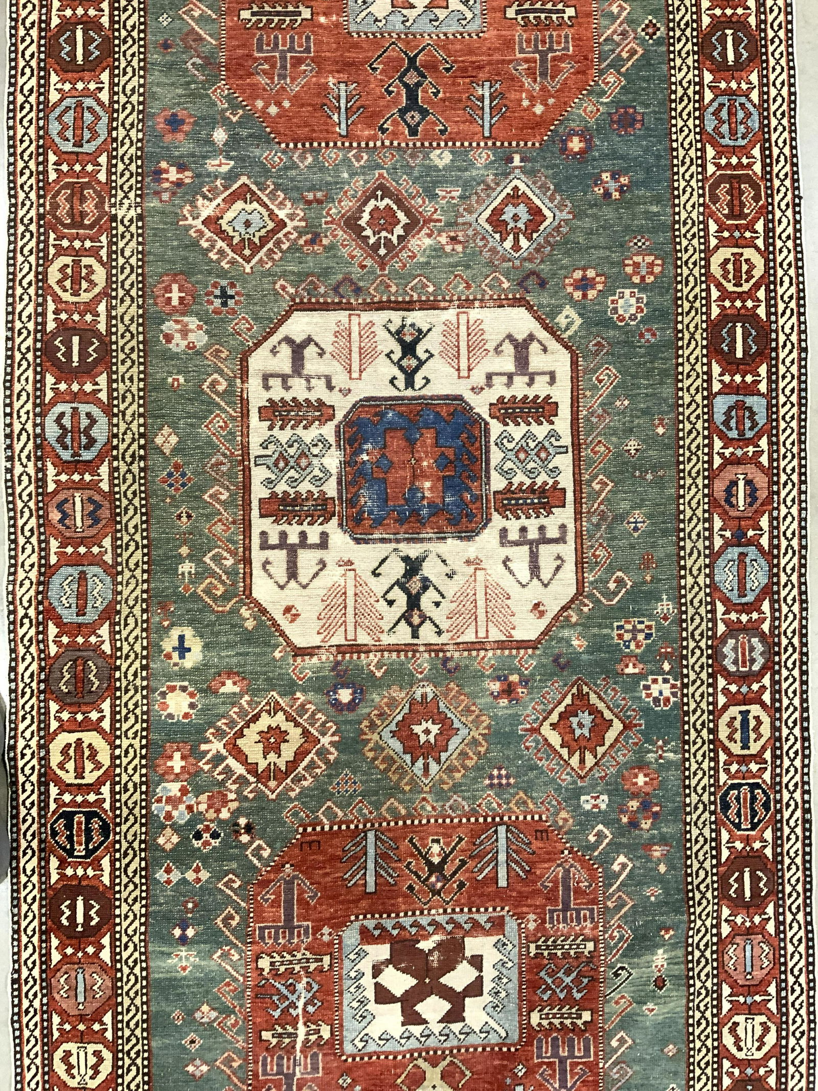 Vintage Handmade Russian Wool Rug (1 of 10)