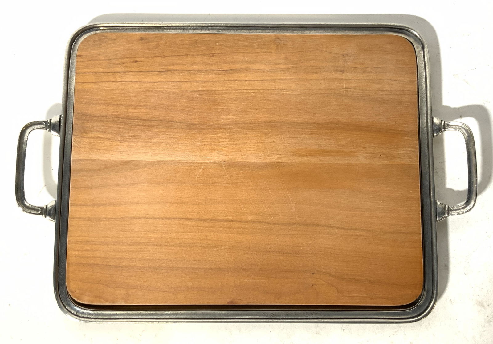 MATCH Pewter and Wooden Handled Cheese Tray (1 of 11)