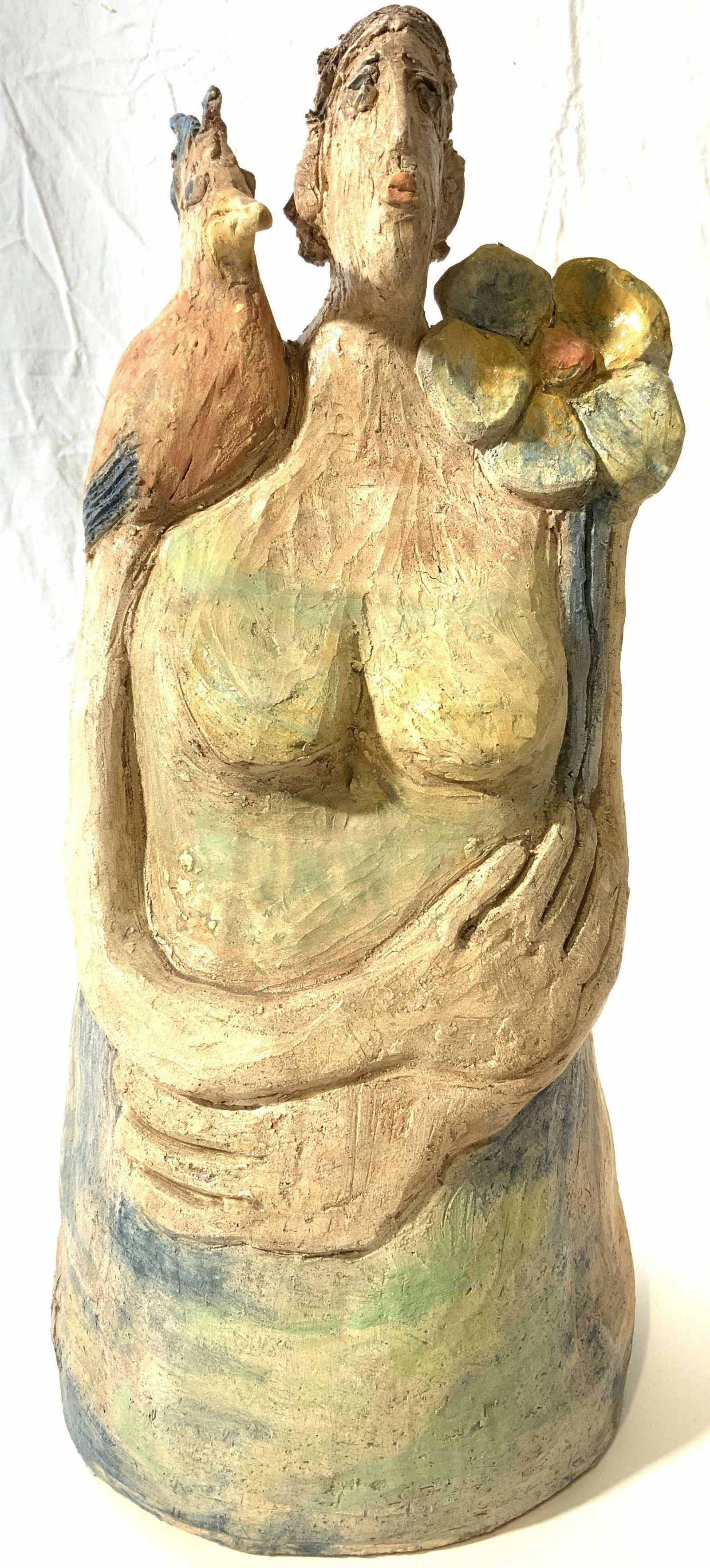 Signed REINECKE Ceramic Female Figure Sculpture (1 of 11)