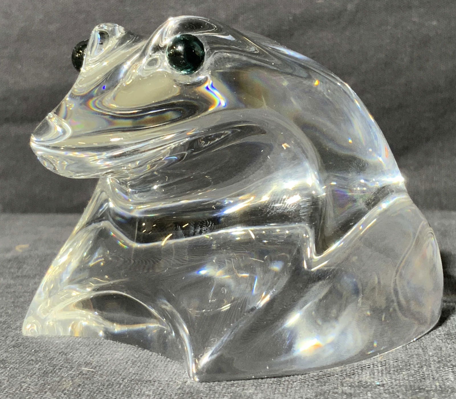STEUBEN Glass Frog Desktop Accessory (1 of 8)