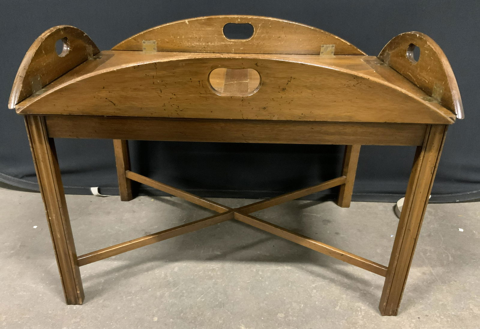Antique Wooden Butlers Coffee Table (1 of 10)
