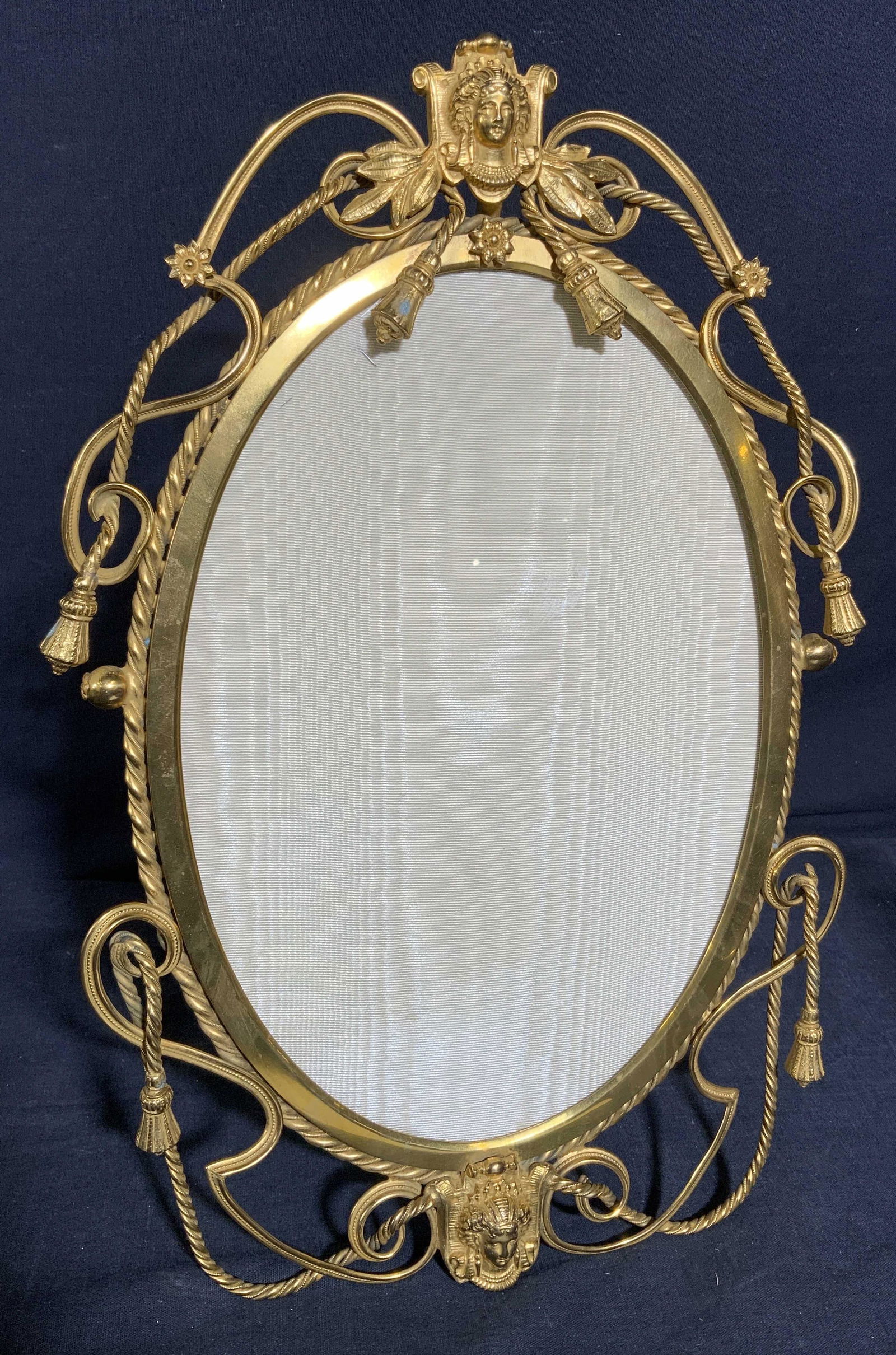 Vintage French Style Brass Oval Picture Frame (1 of 8)