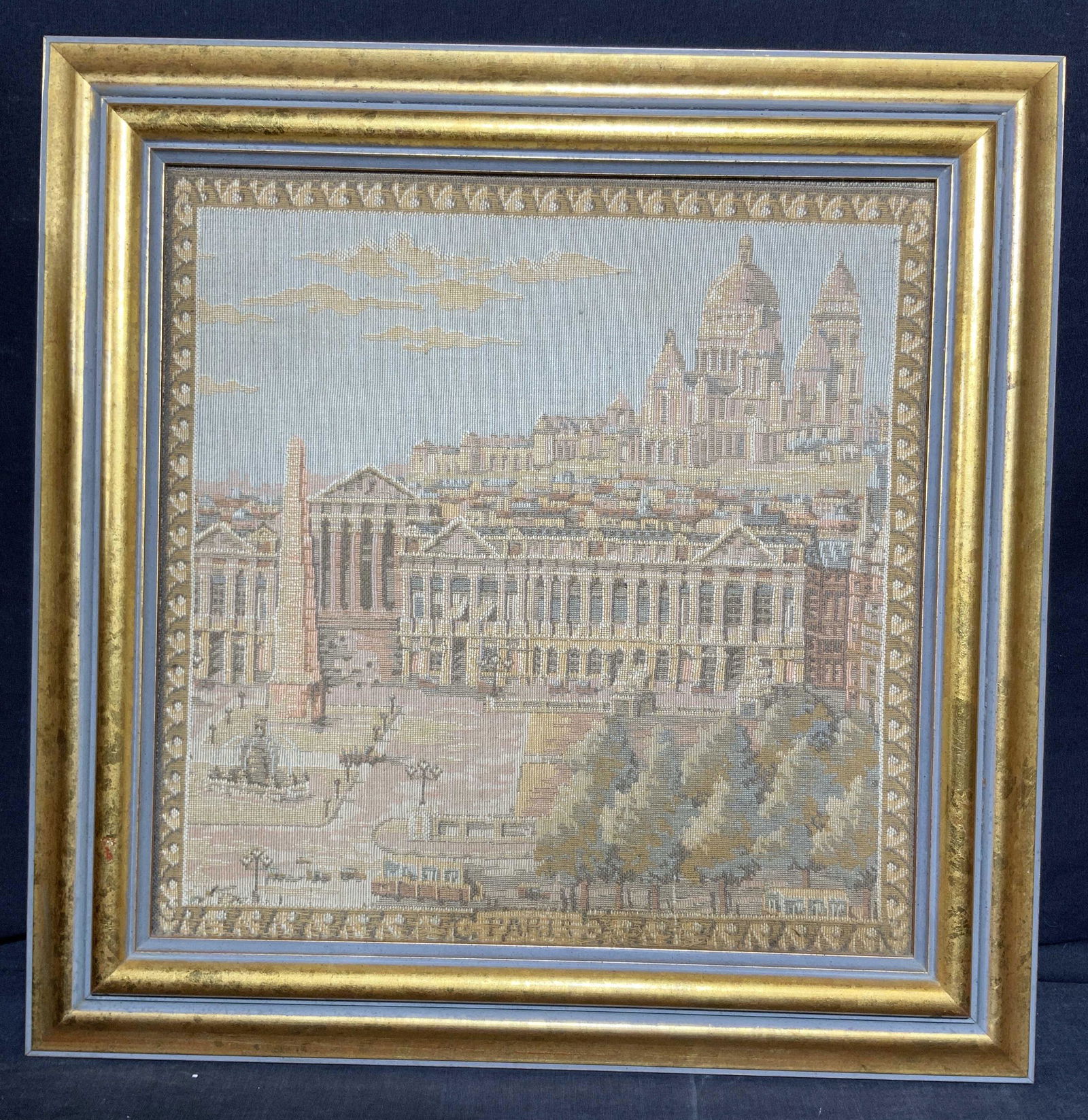 Framed Embroidered Artwork of Cityscape (1 of 10)