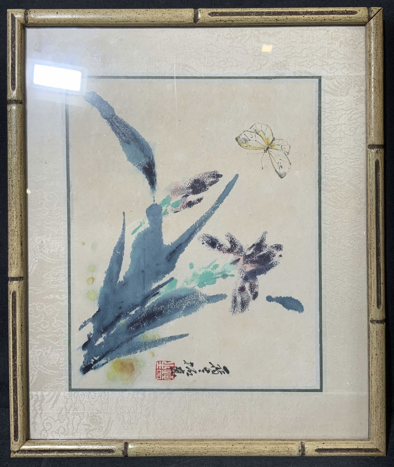 Signed C.S. HWA Iris Ink and Watercolor on Paper (1 of 11)