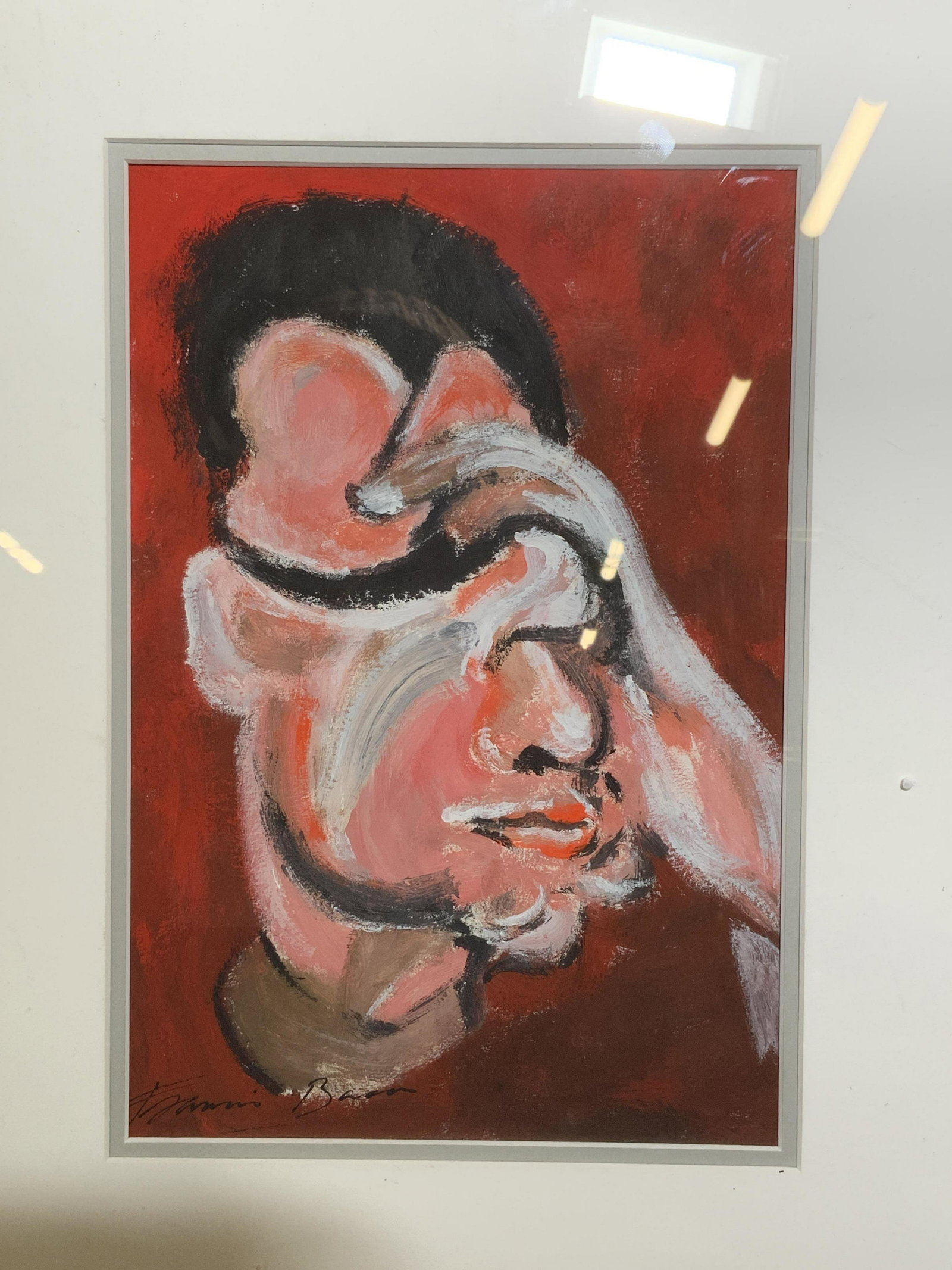 ATTR FRANCIS BACON Signed Acrylic on Paper (1 of 11)