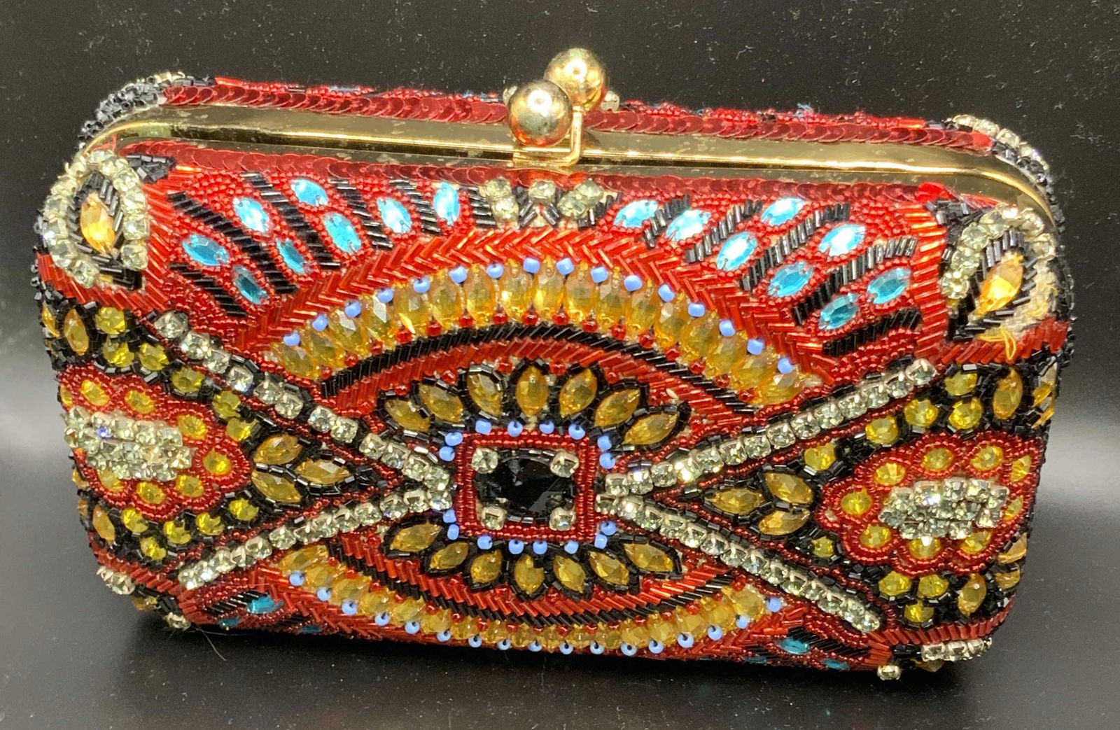 FOXâ€™S Handmade Bejeweled Shoulder Bag, NWT (1 of 14)