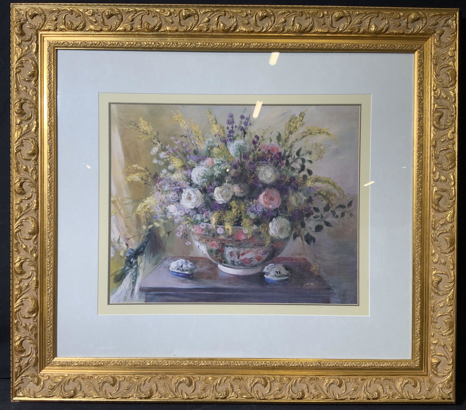 Signed Floral Arrangement Lithograph (1 of 11)